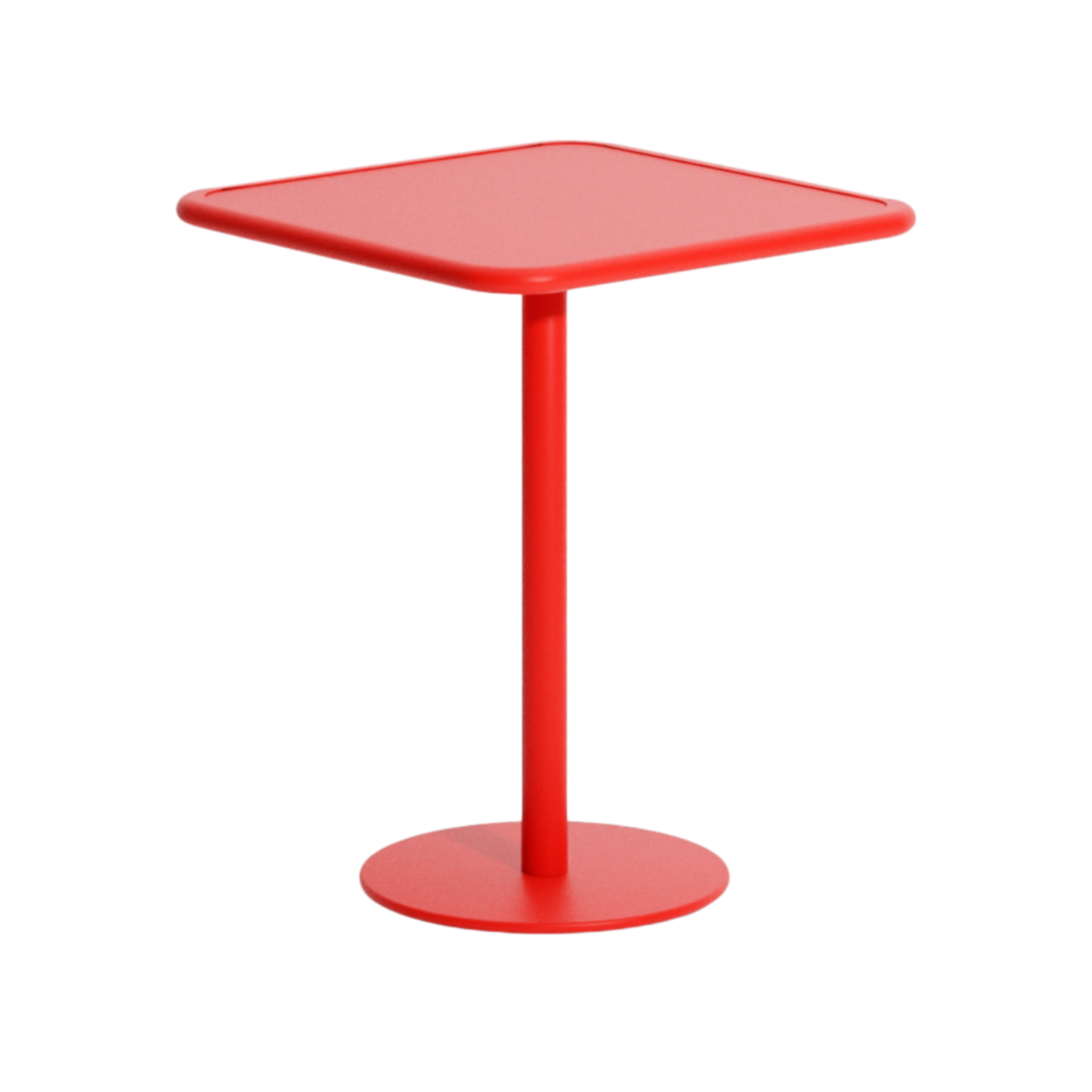 Vierkante tuintafel WEEK-END rood