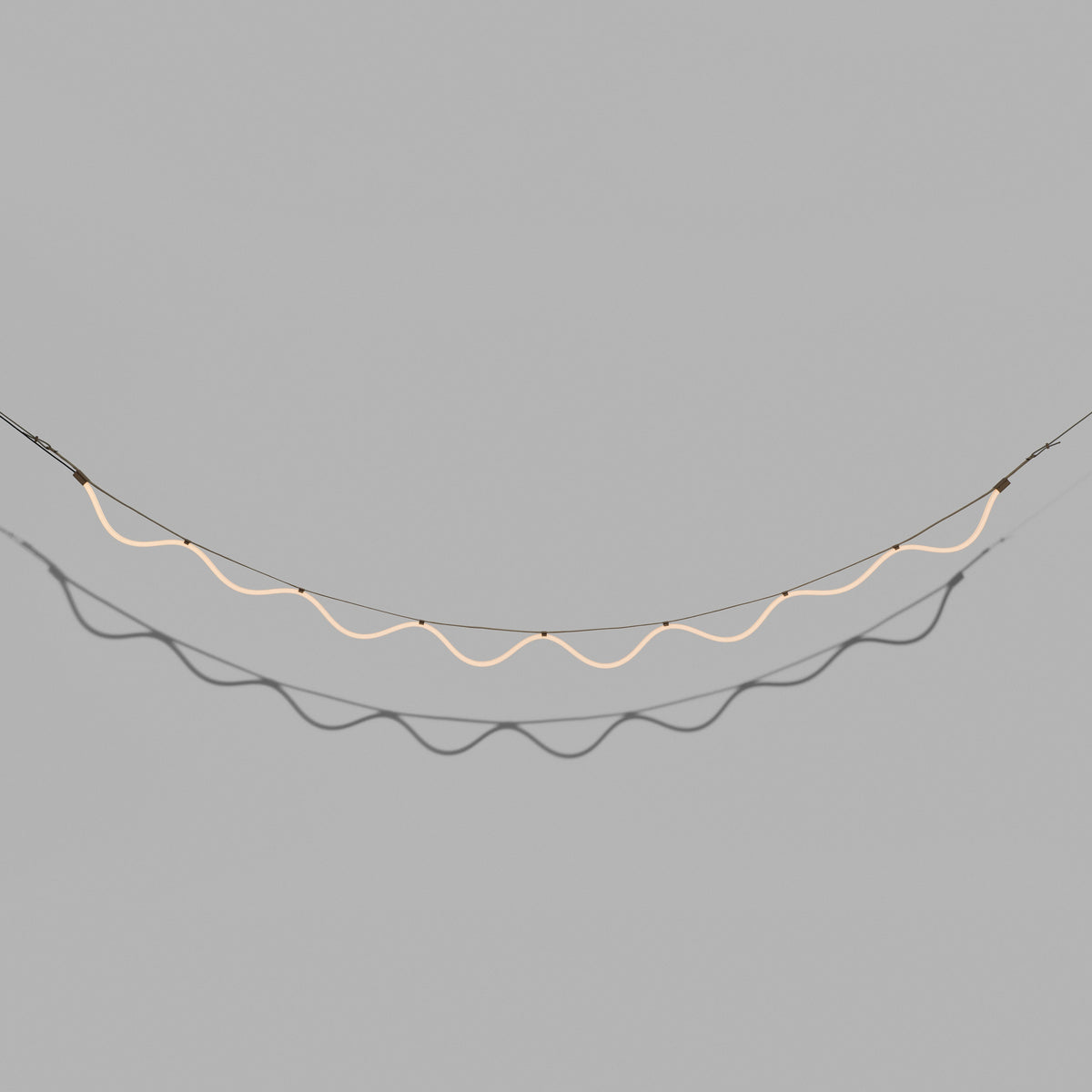 Hanglamp SPLINE beige met blauw