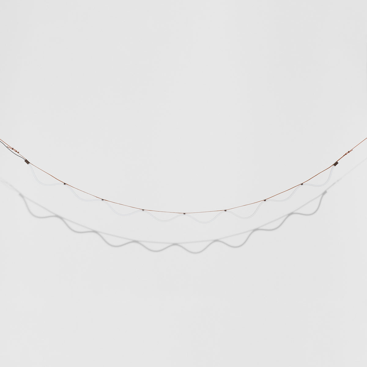 Hanglamp SPLINE bruin met oranje