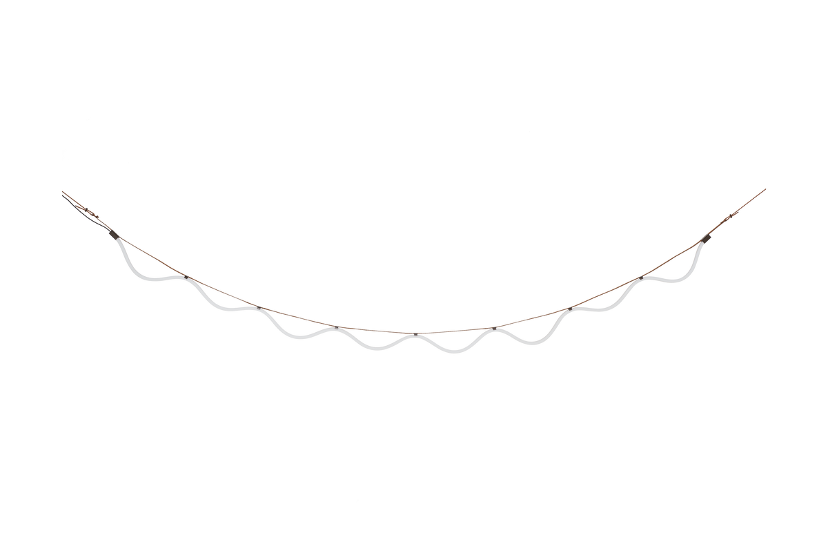 Hanglamp SPLINE bruin met oranje