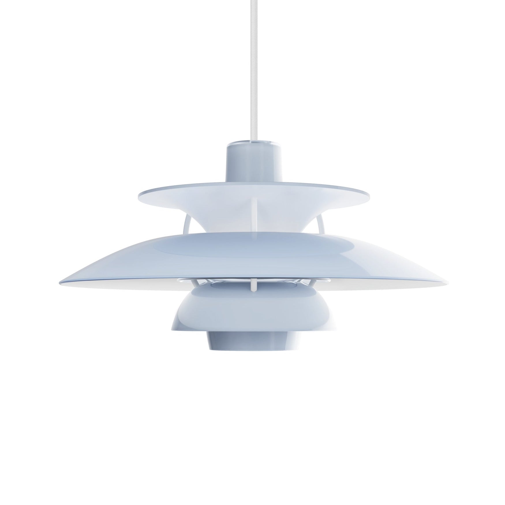 Lampa wisząca PH 5 OPAL błękitny – Louis Poulsen