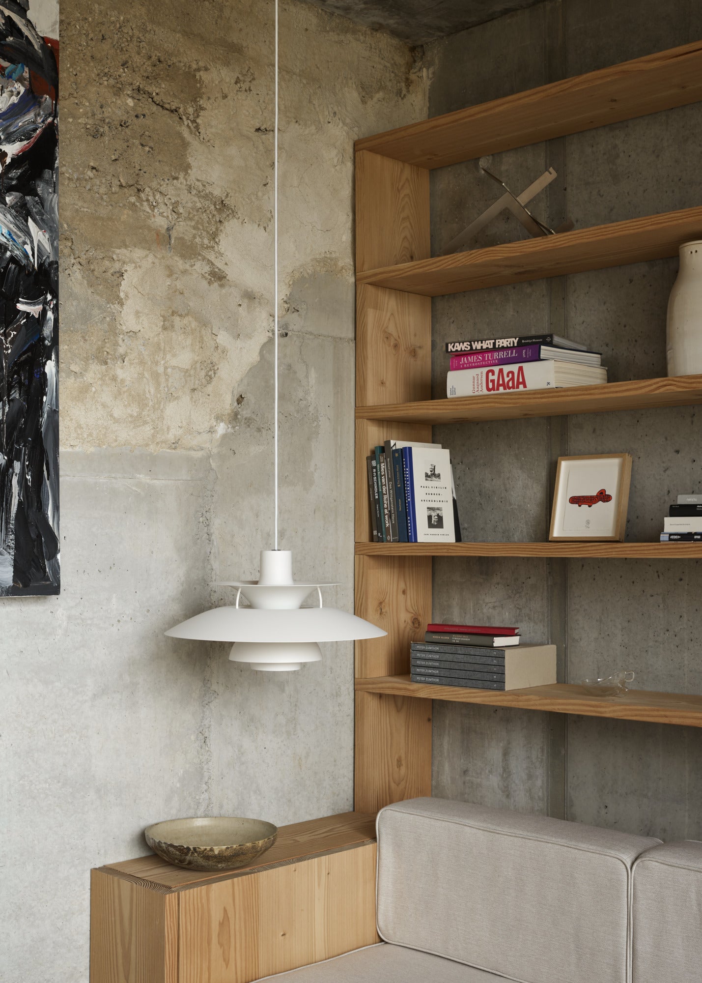 PH 5 Pendant Lamp Monochromatic Pale Pink