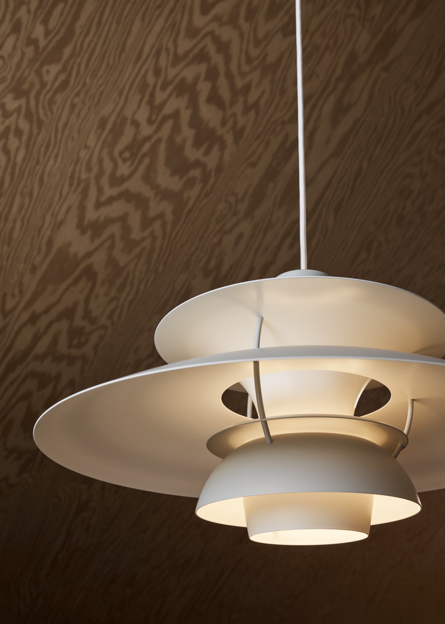 Pendelleuchte PH 5 monochromatischer blasser Zinnton