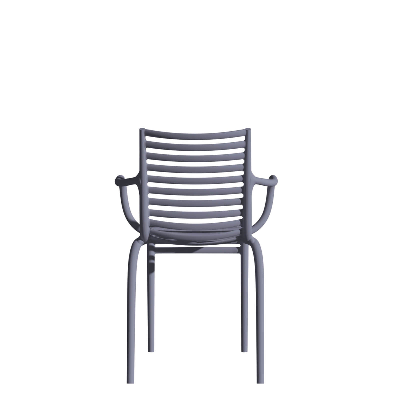 Chair with pip-e armrests blue