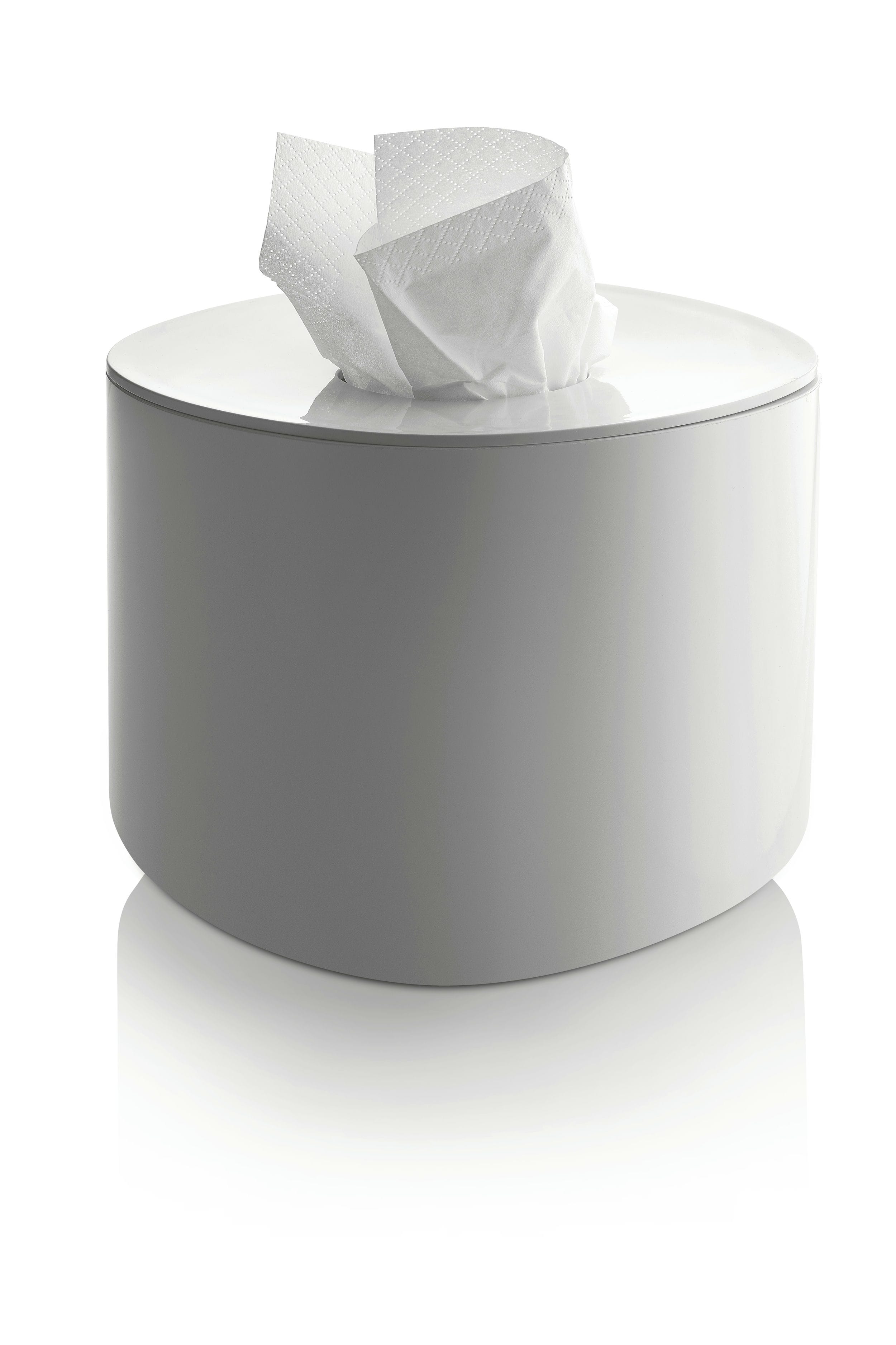 Ronde tissuehouder BIRILLO wit