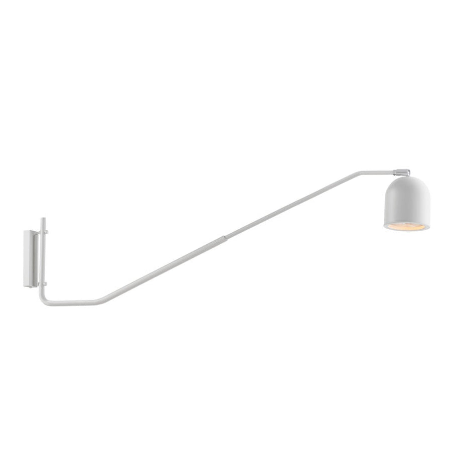 Wandlamp met arm PURO wit