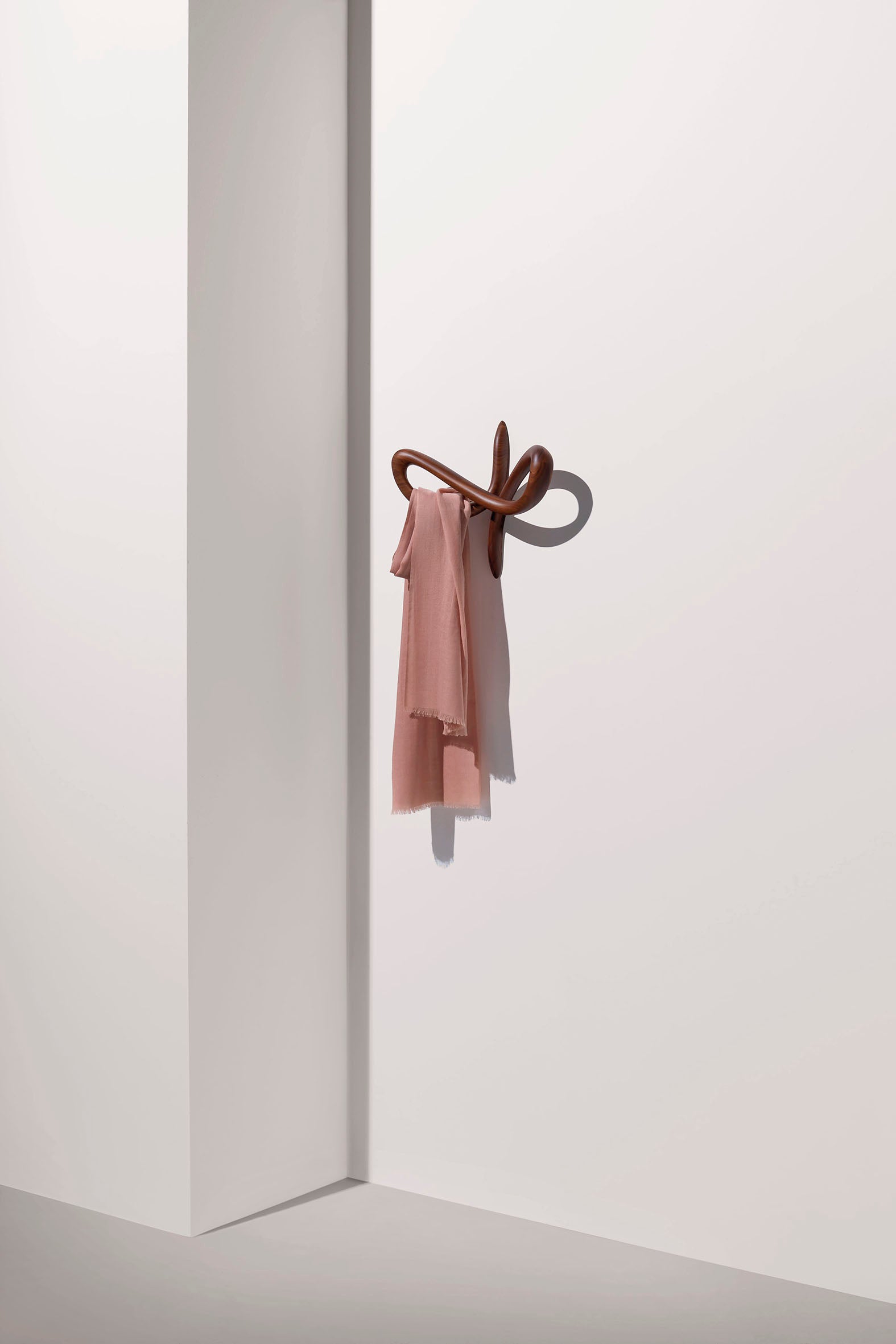 VERTIGO Wall Hook Walnut Wood