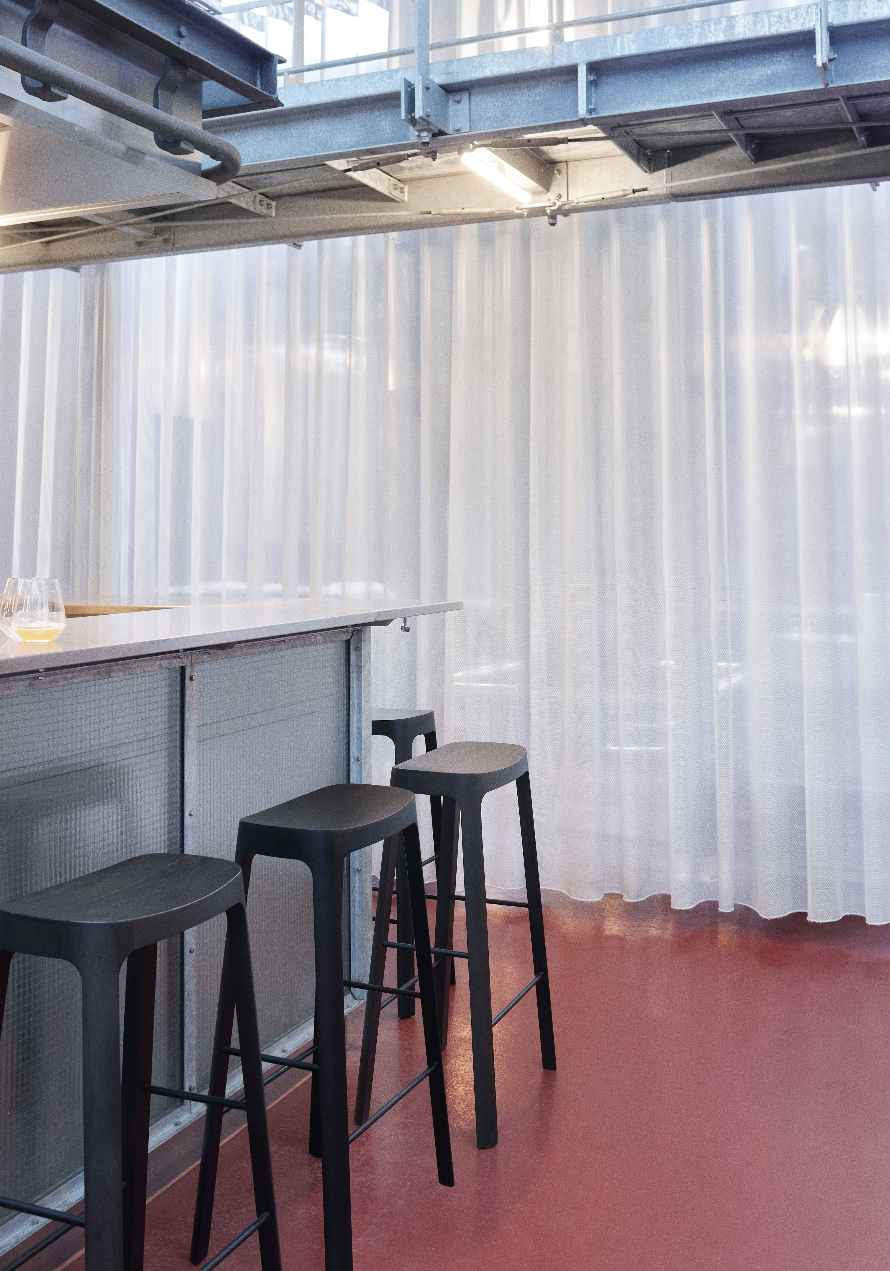 Hocker CROFTON zwart