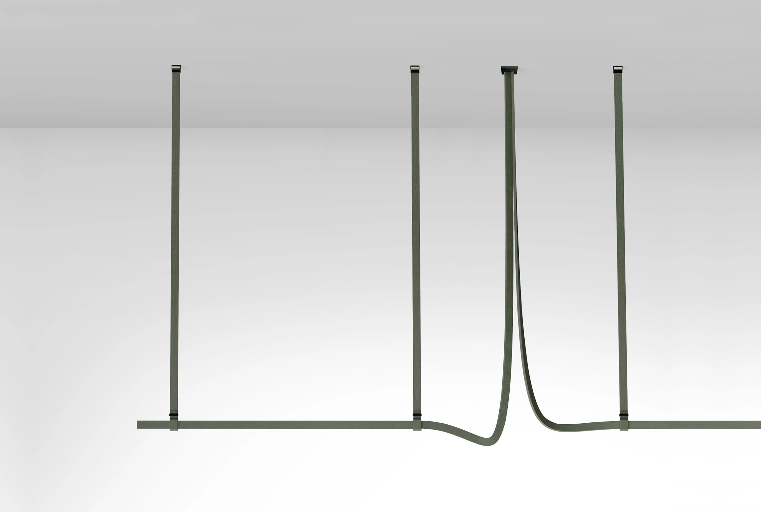 Hanglamp BELT groene leer