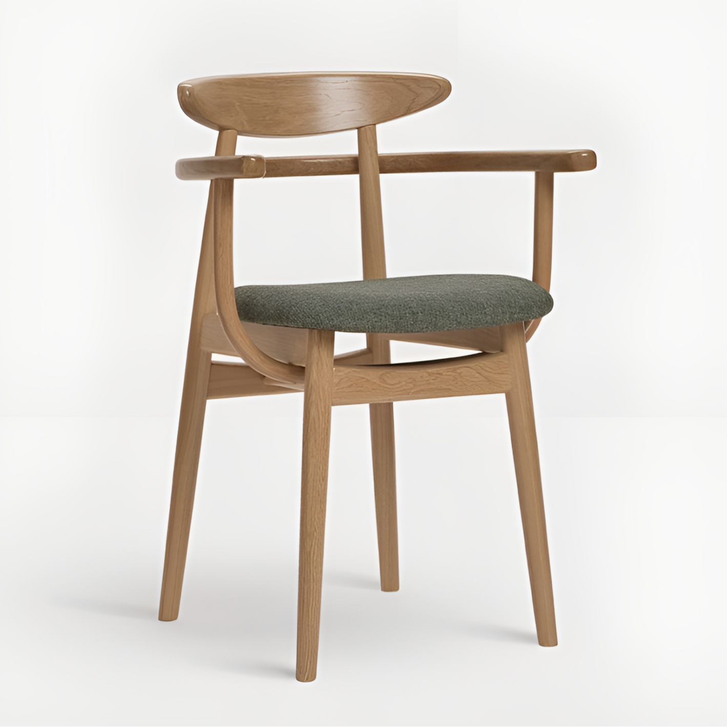 A chair with the YESTERDAY B-4101 Wooden armrests