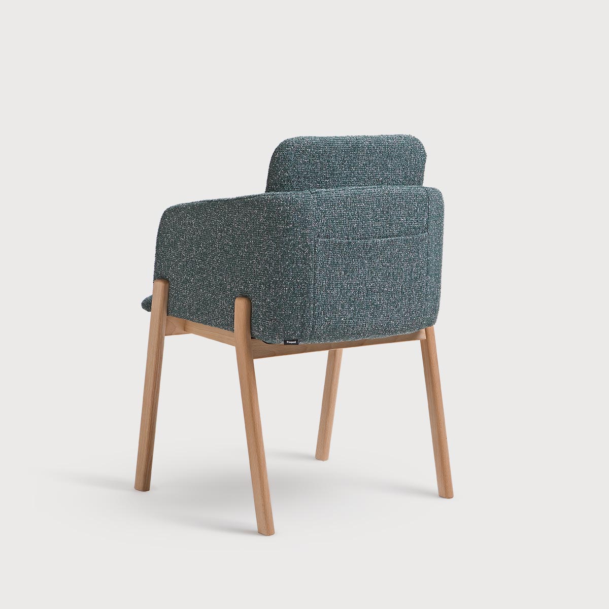 A chair with armrests Note B-4060 Upholstered