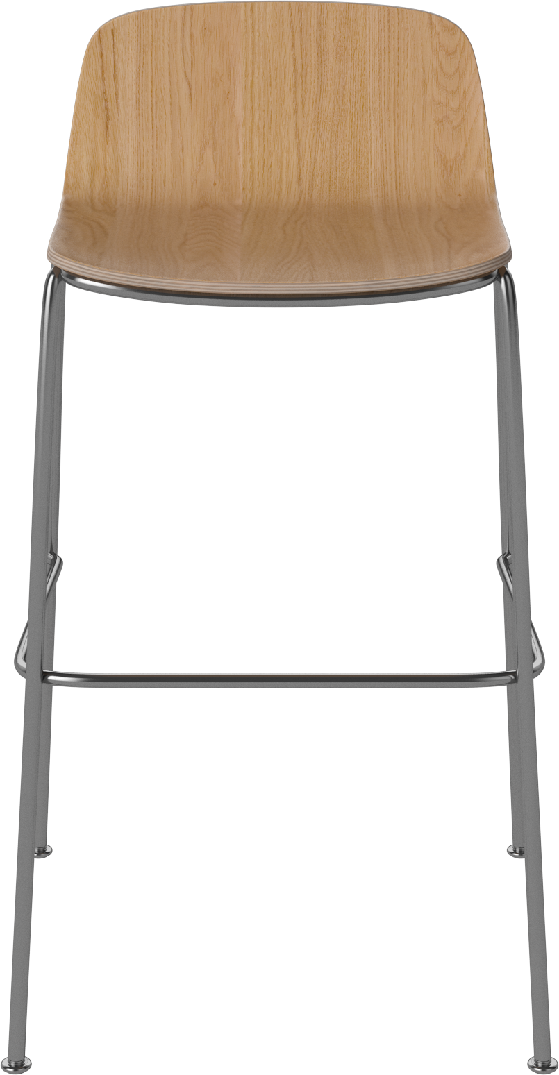 Palm -Hoker -Eichenfurnier mit einer Metallbasis