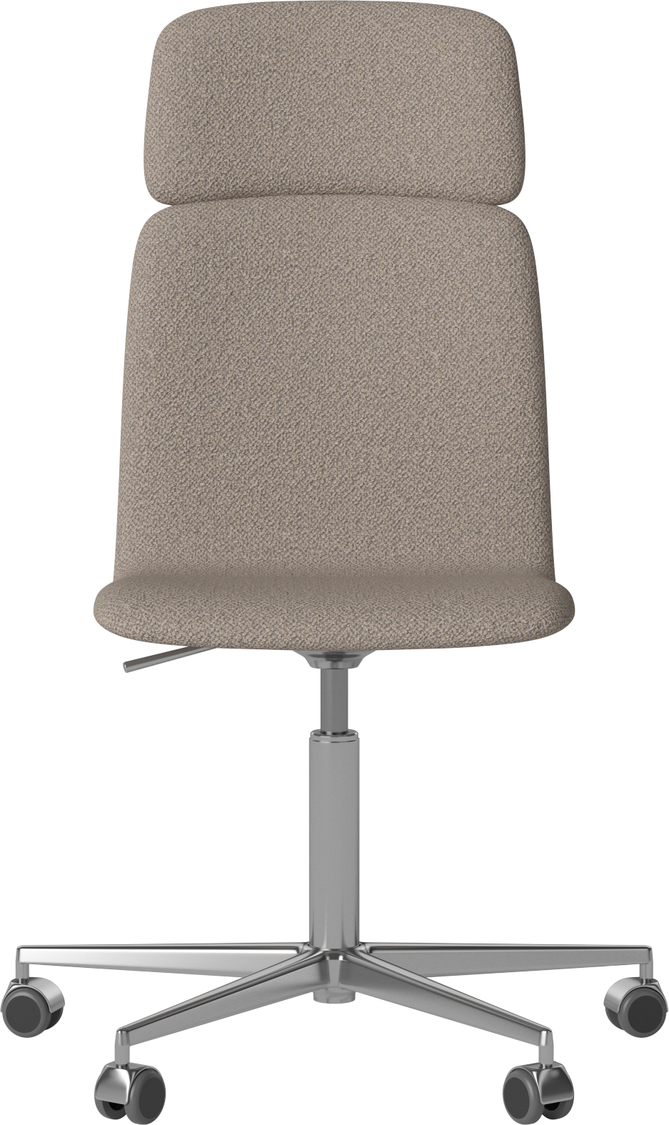 Bureau fauteuil PALM gestoffeerd met metalen basis