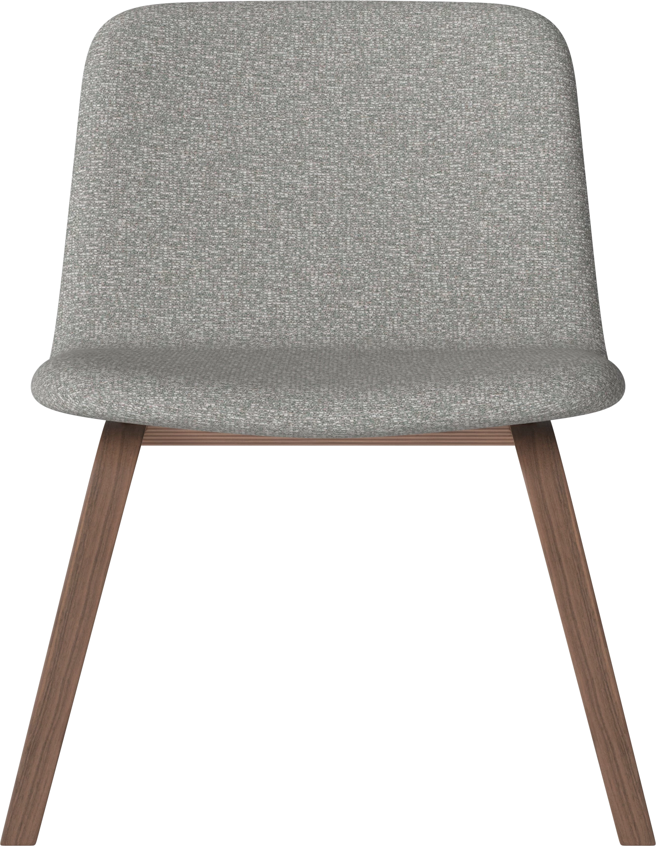 Fauteuil PALM gestoffeerd met een notenhouten basis