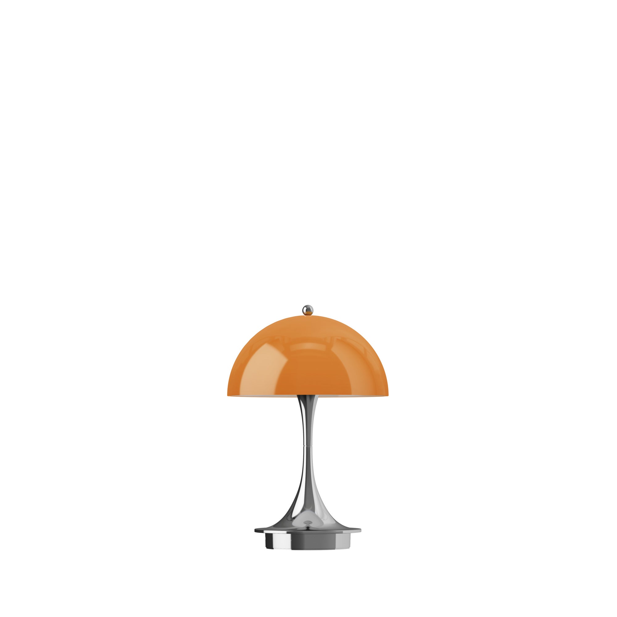 Portable Lamp PANTHELLA 160 orange with chrome base