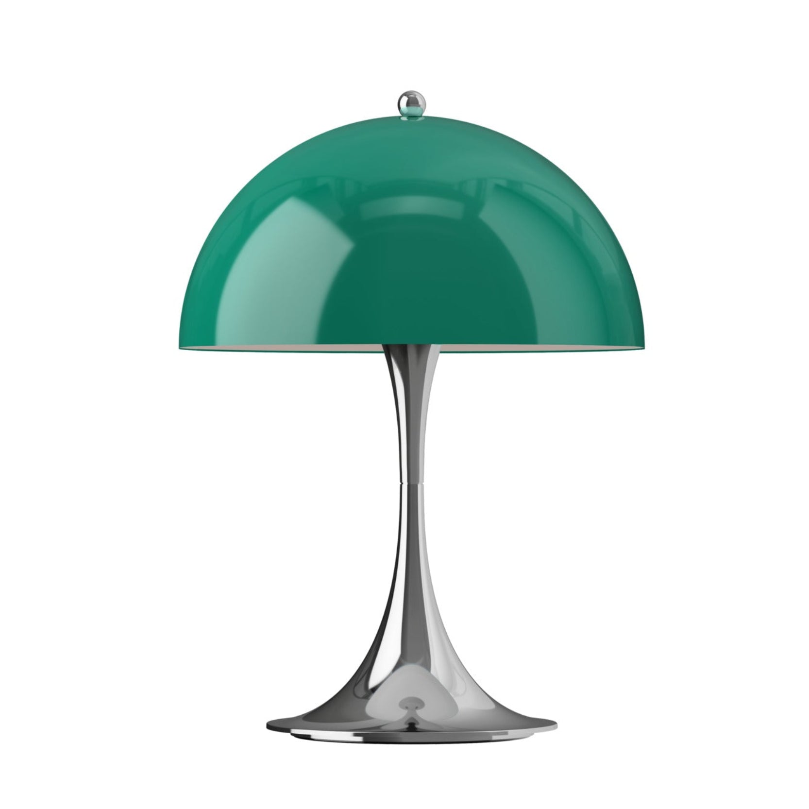 Portable Lamp PANTHELLA 250 green with chrome base