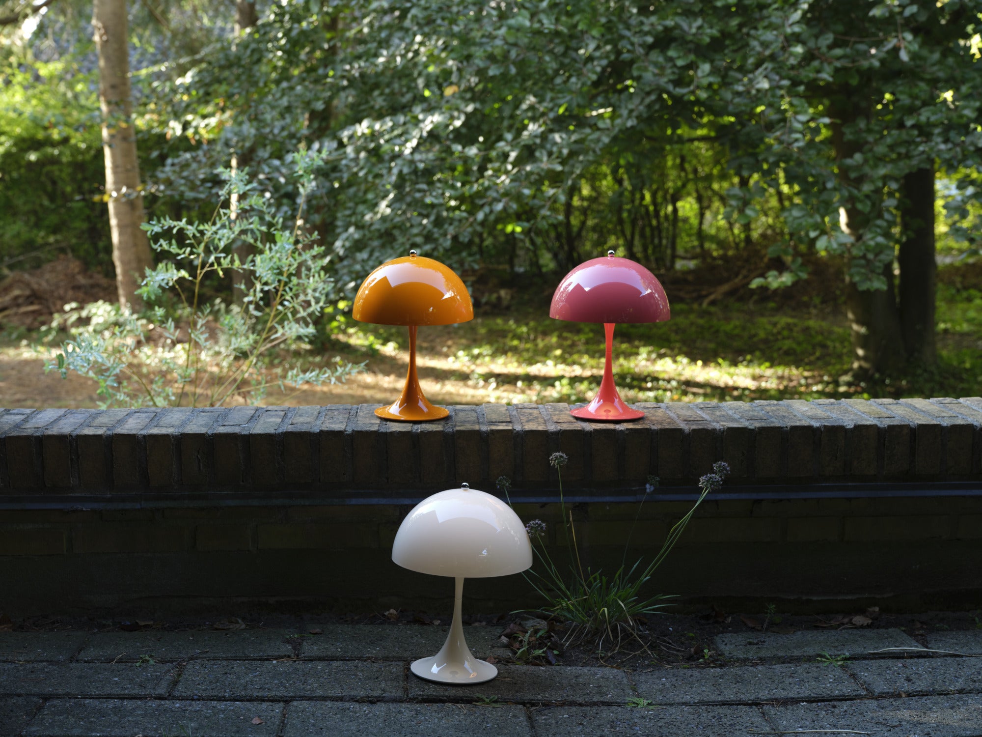 Portable Lamp PANTHELLA 250 Beige Opal