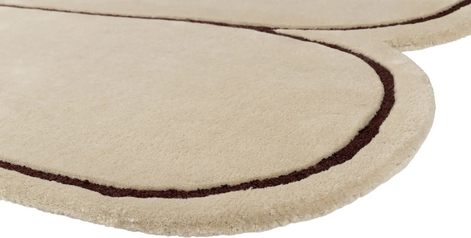 PARIS Beige Rug with Navy and Brown