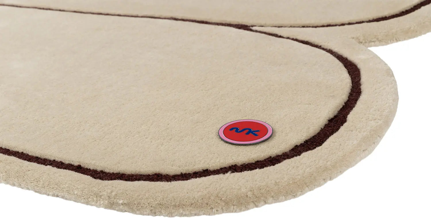 PARIS Beige Rug with Navy and Brown
