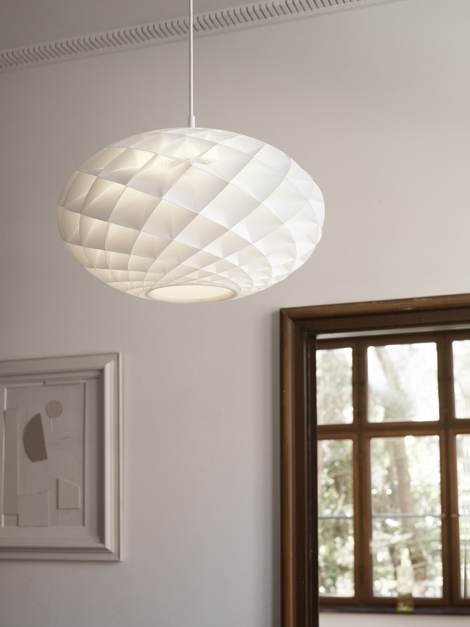 Hanglamp PATERA OVAL wit