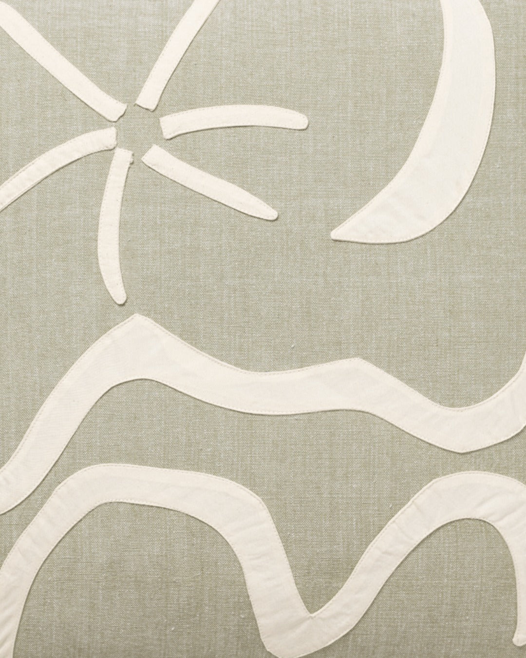 Dekokissen KOVE APPLIQUÉ hellgrün