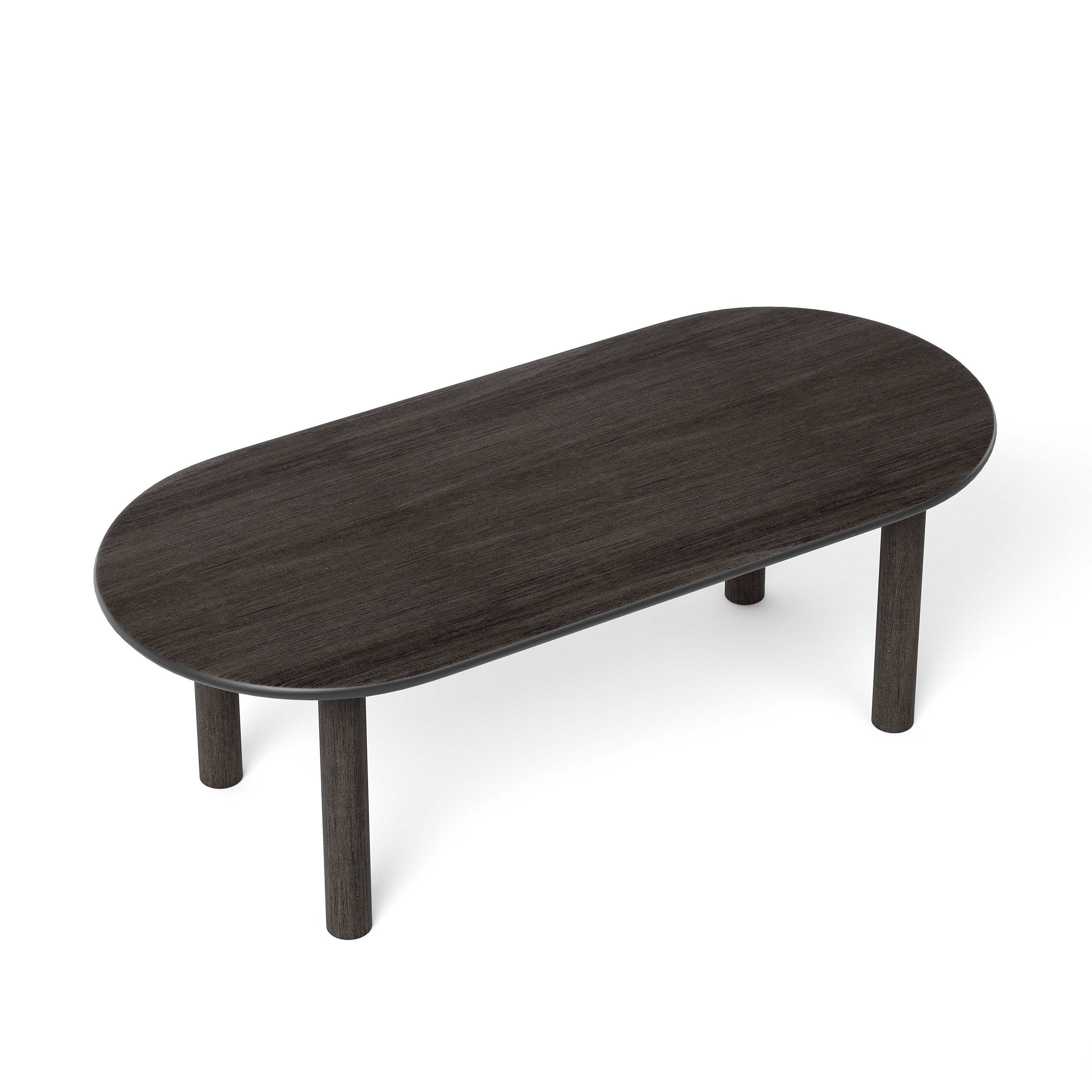Oval Table PAUL Black Ash Wood