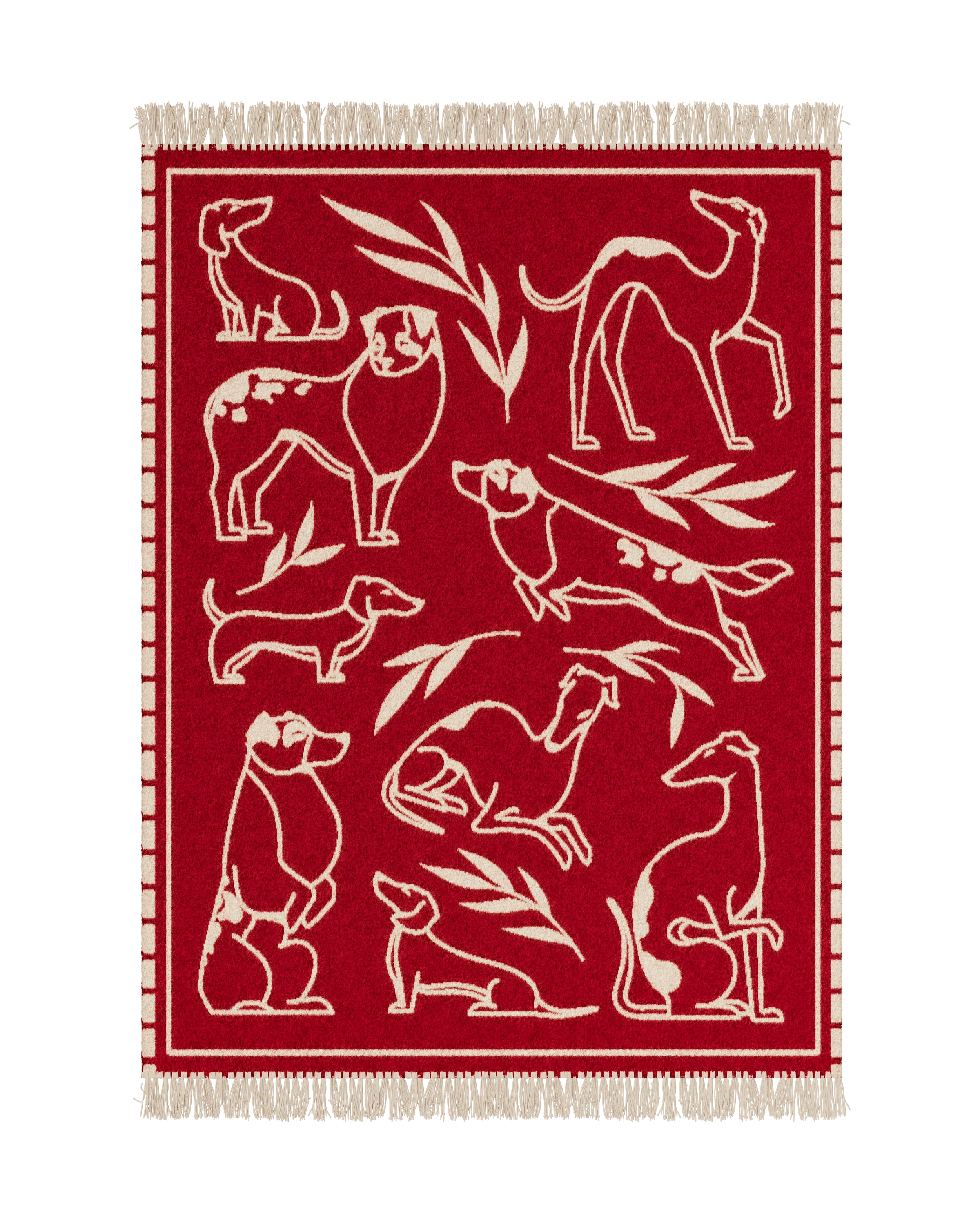 Koc PAWFECT sandbeige und bordeaux