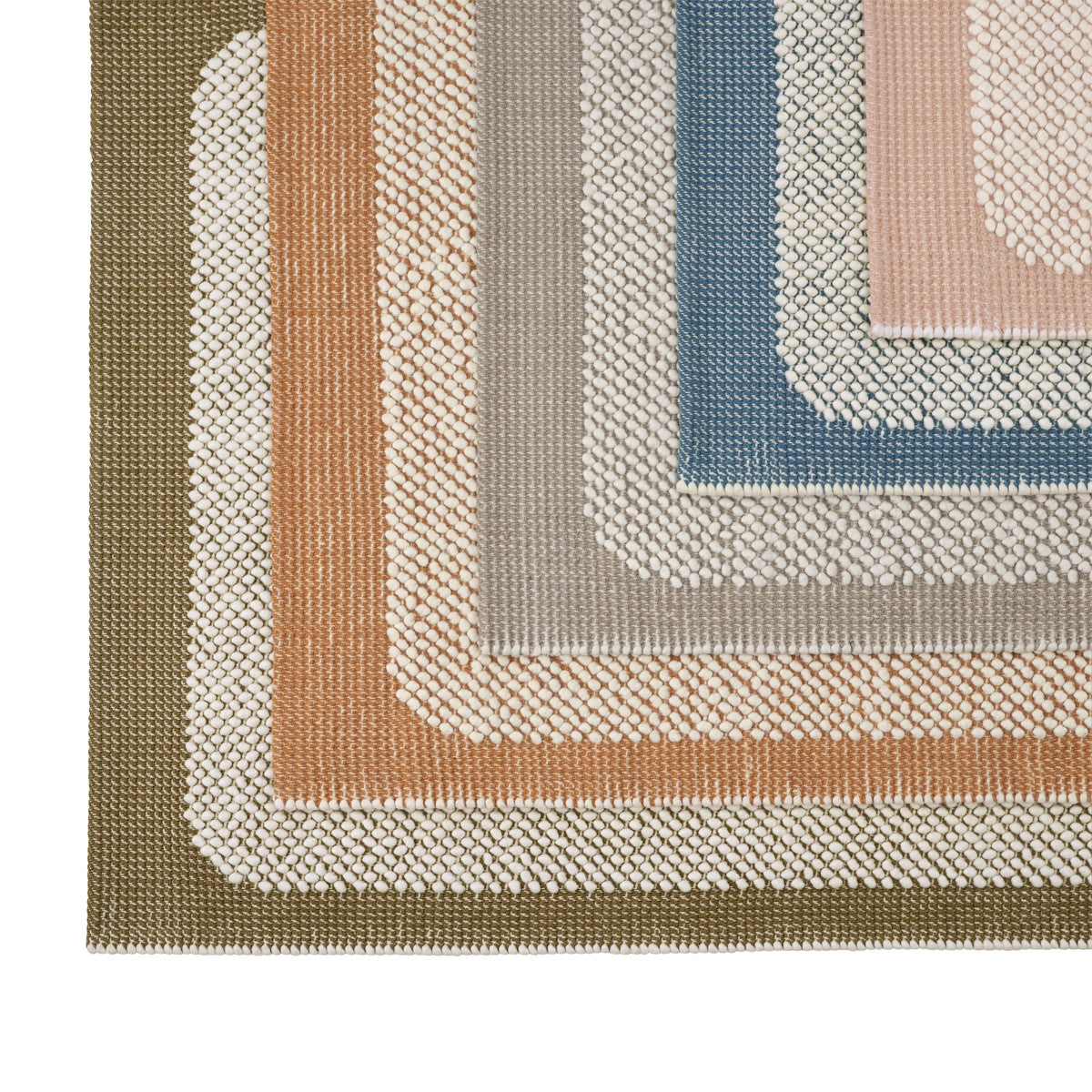 Teppich PEBBLE orange mit beige