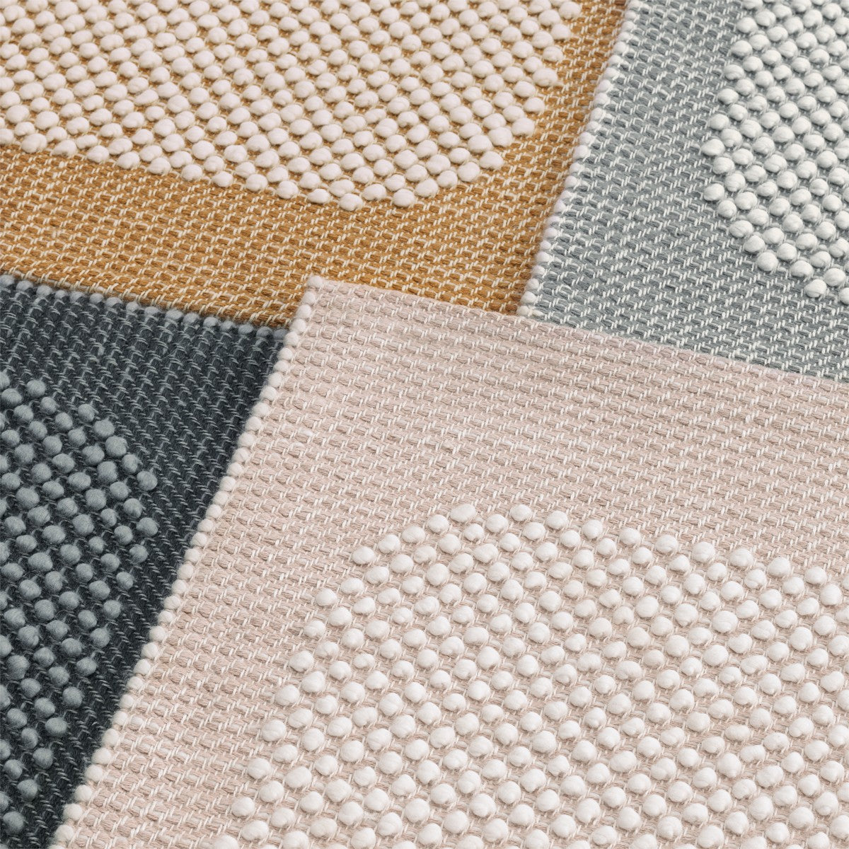 Teppich PEBBLE orange mit beige