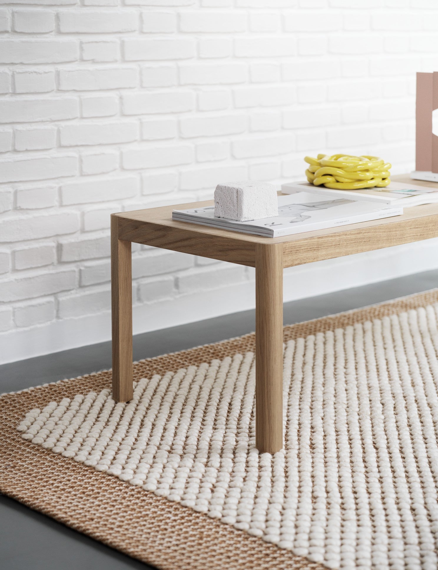 Teppich PEBBLE orange mit beige