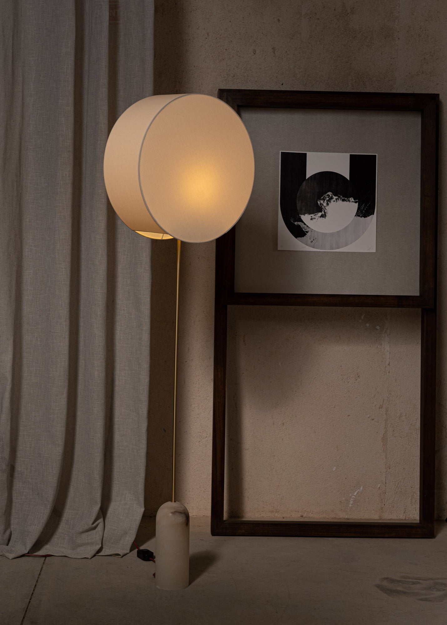 Stehlampe PENDOLO weißer Alabaster