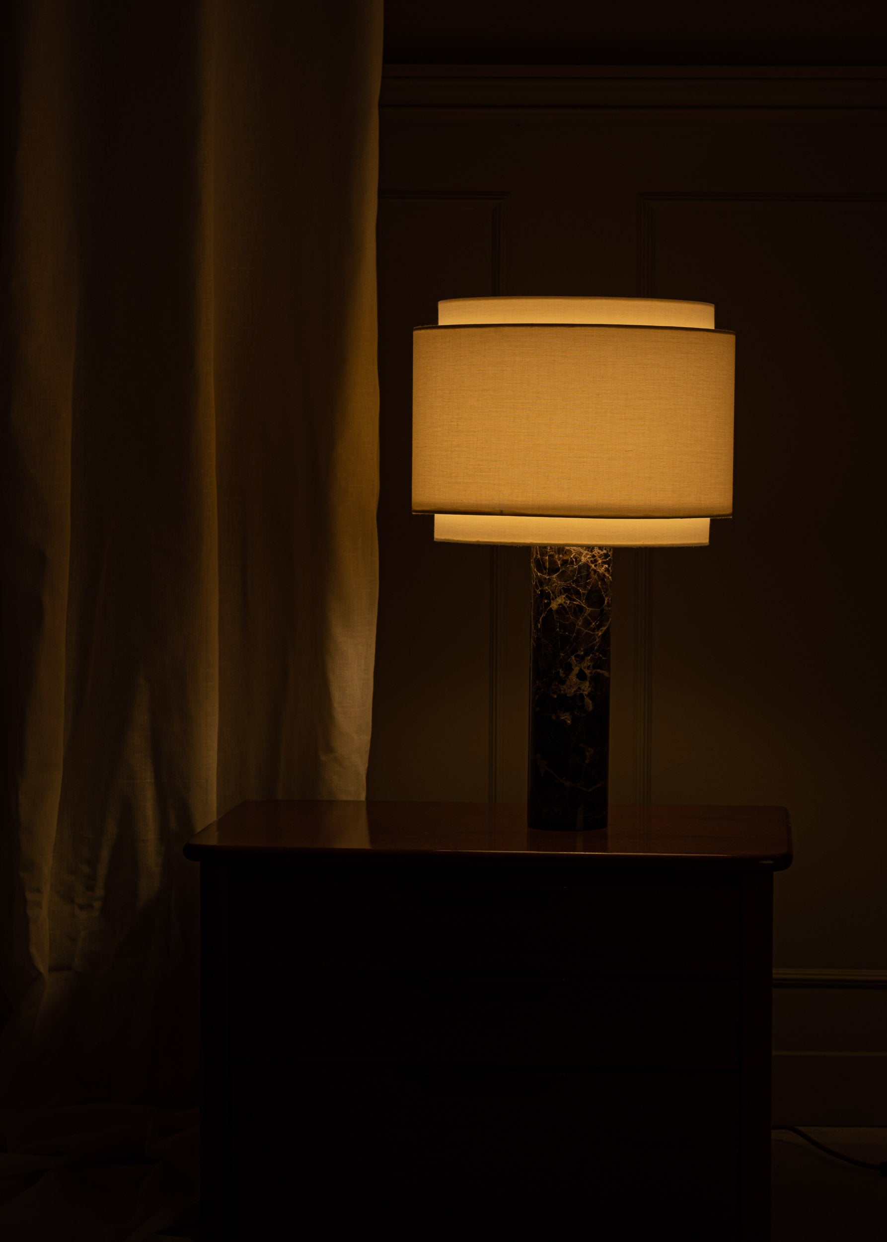 PIPO DUOBLE table lamp brown marble