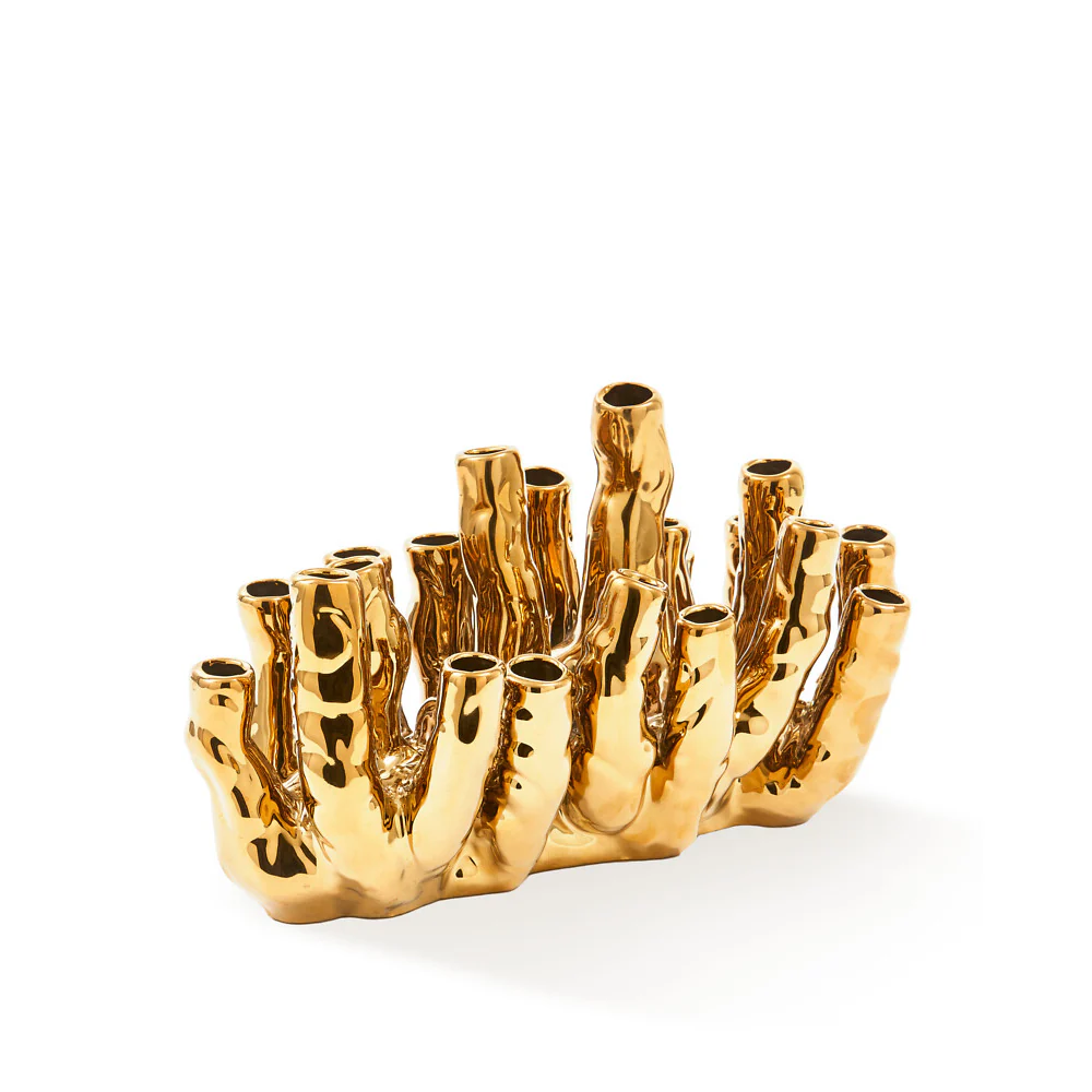 CORAL REEF vase gold