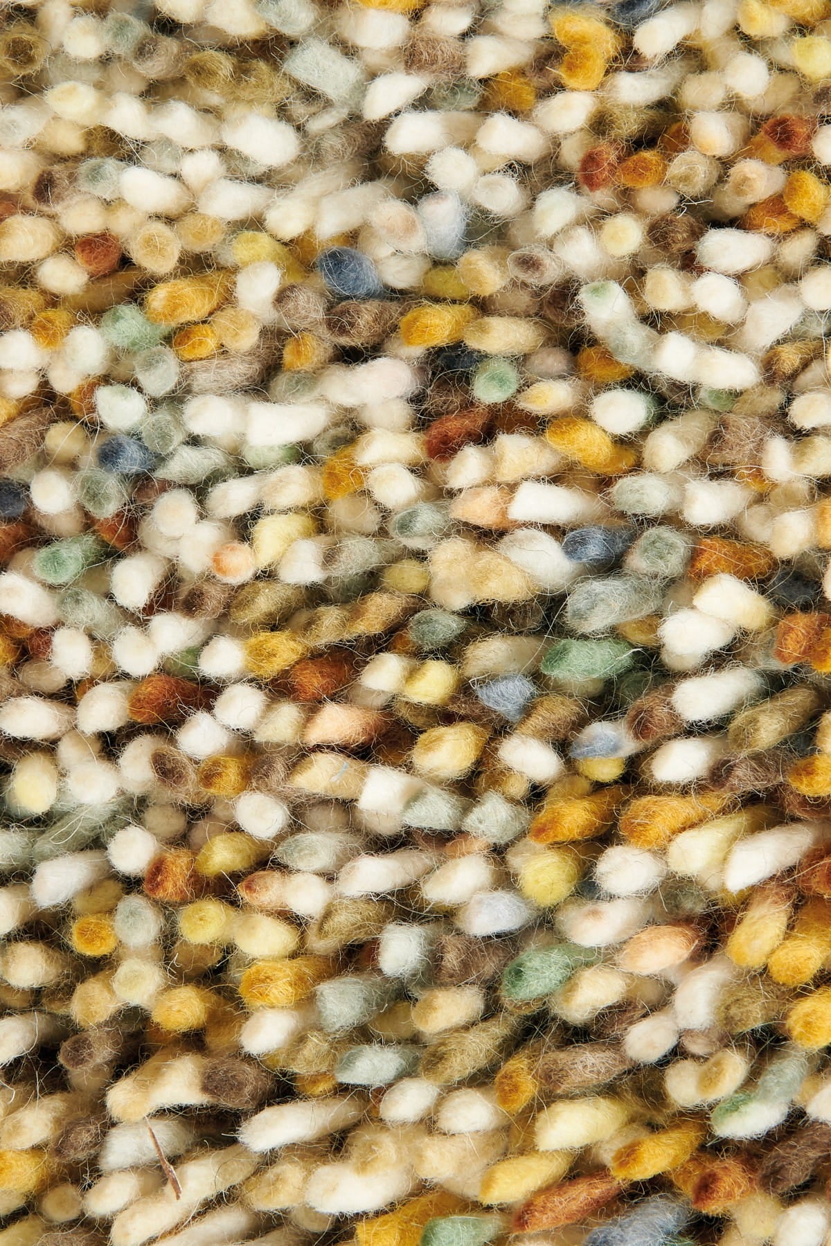 POP ART orange carpet with long pile