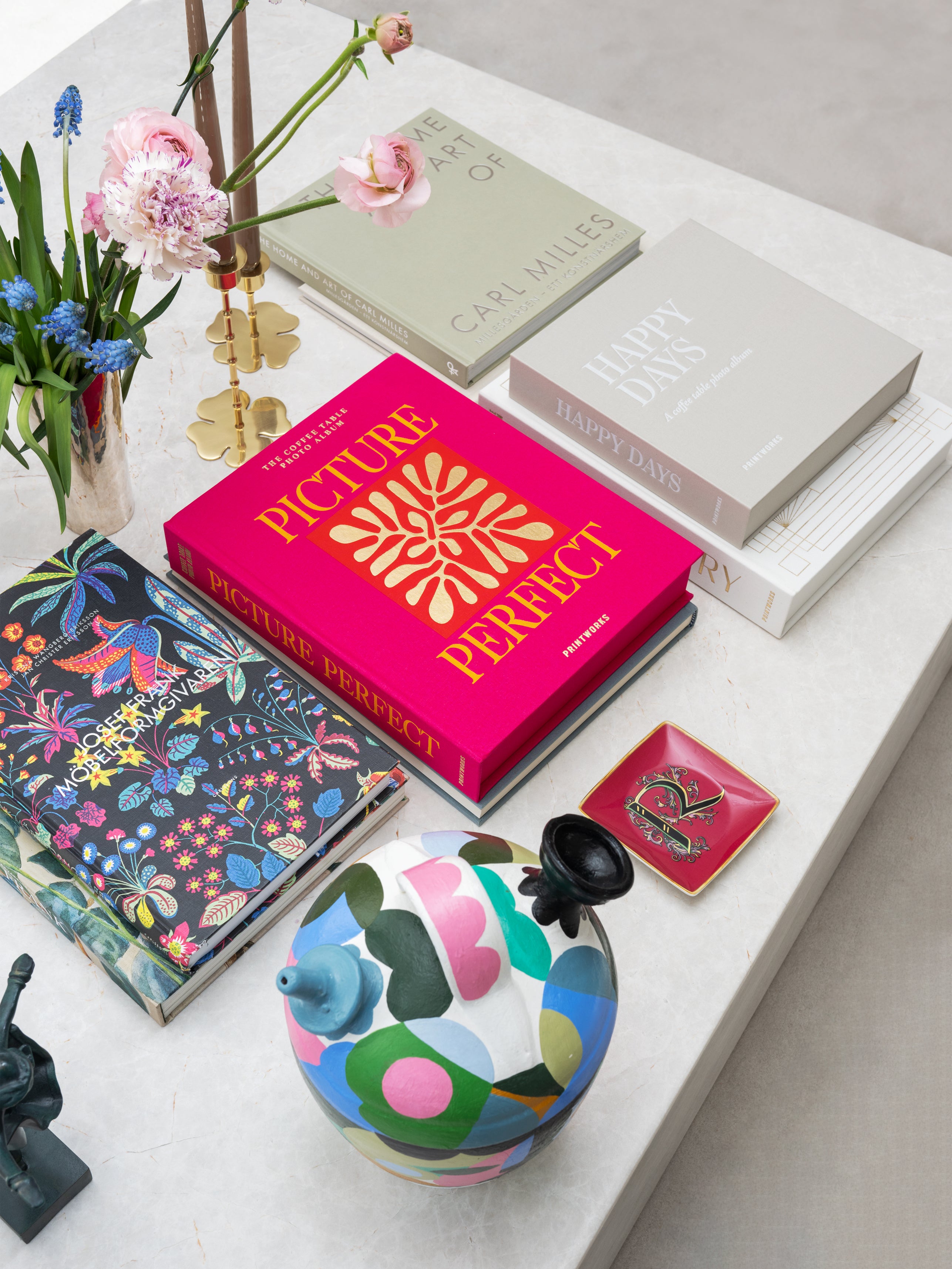 Fotoalbum PICTURE PERFECT roze met goud