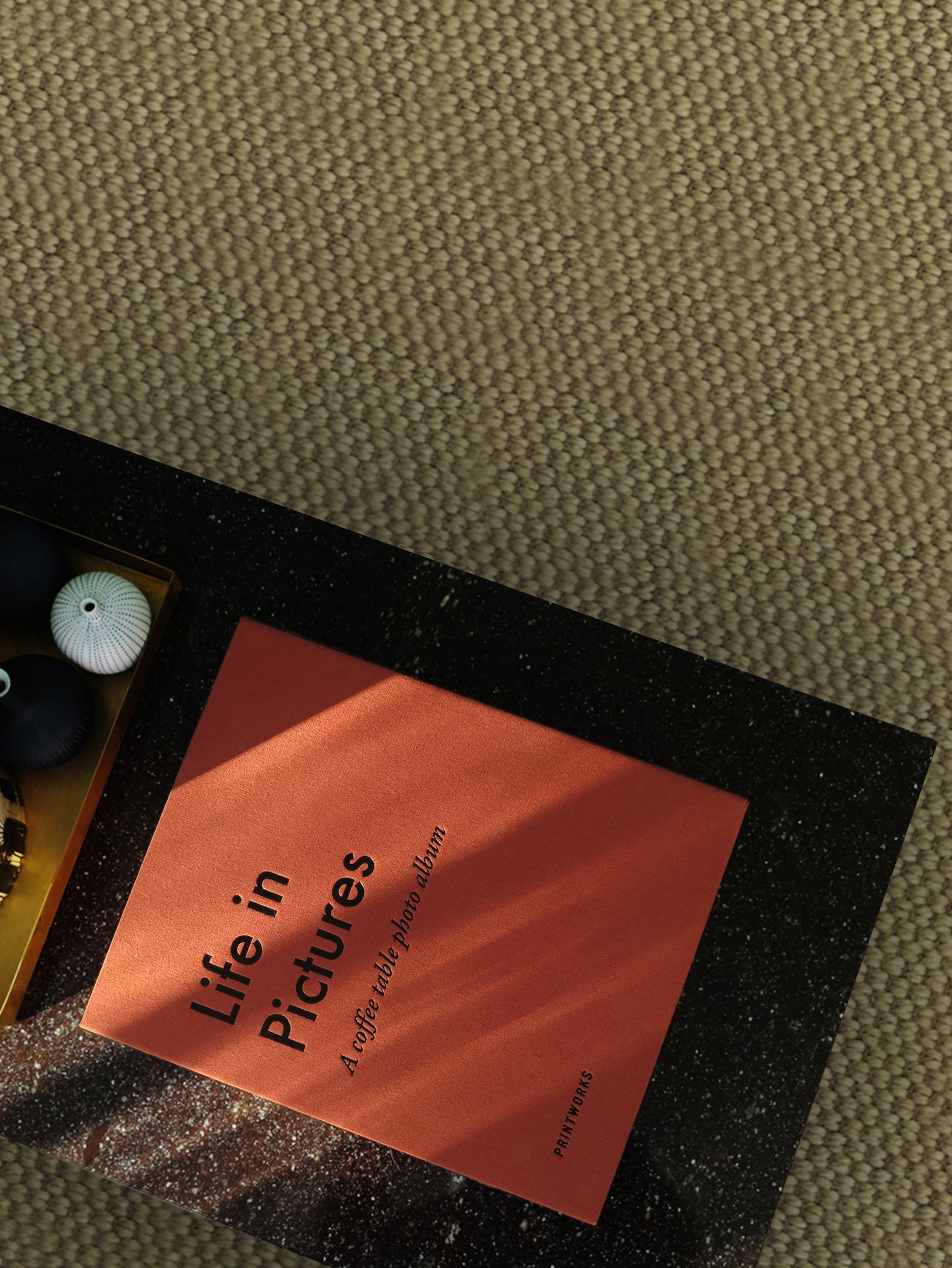 LIFE IN PICTURES Photo Album Orange