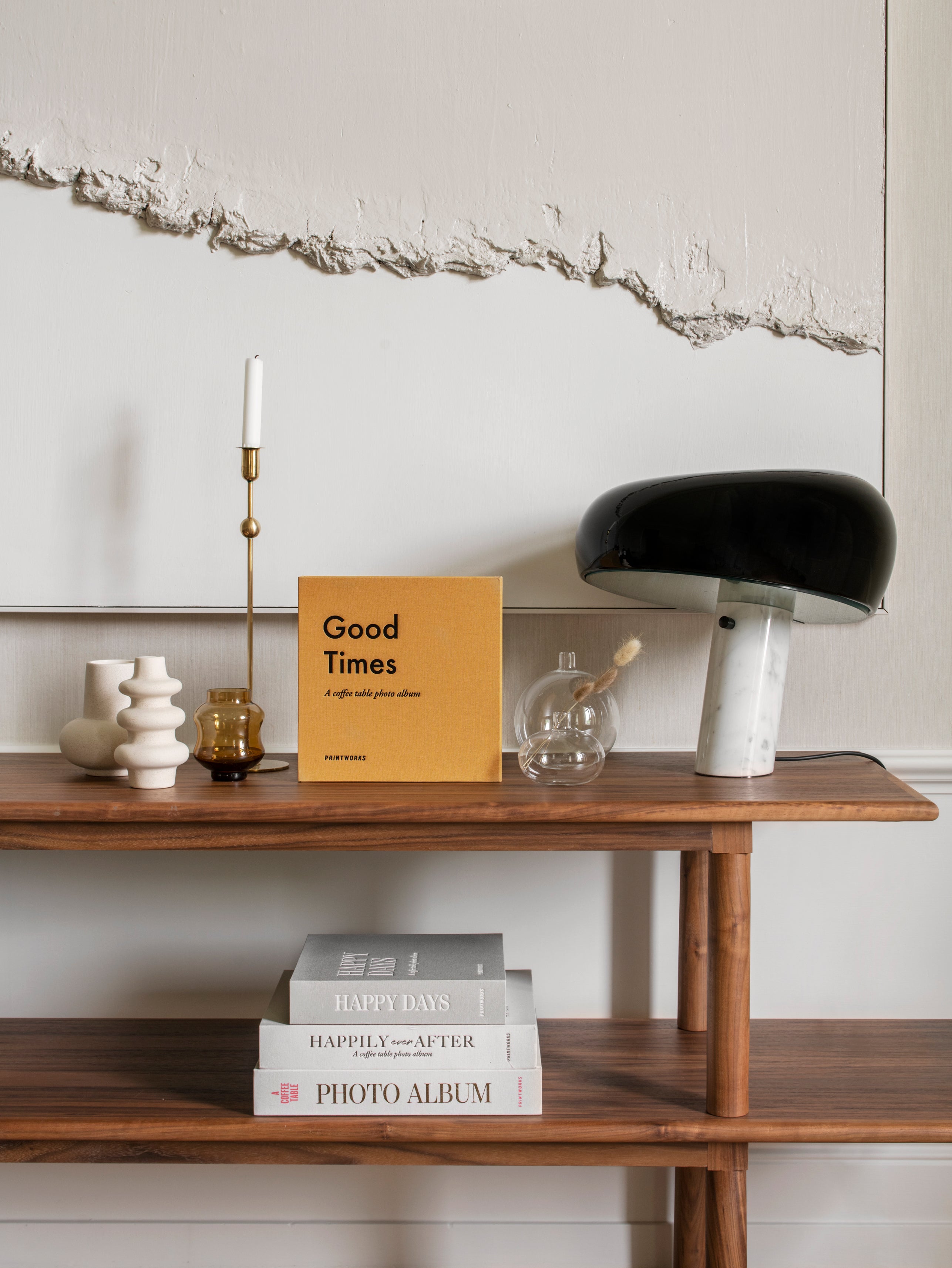 Fotoalbum GOOD TIMES geel met zwart