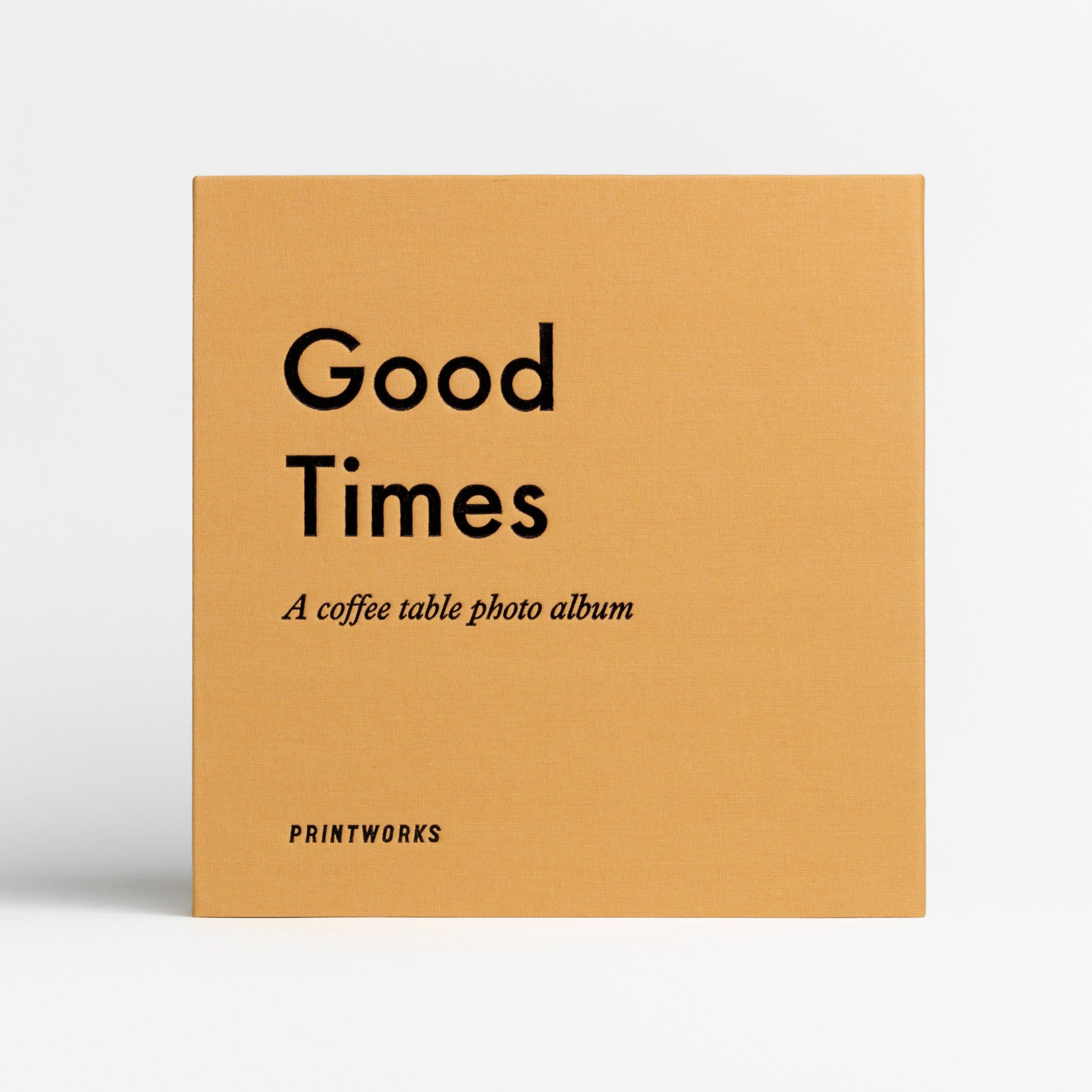 Fotoalbum GOOD TIMES geel met zwart