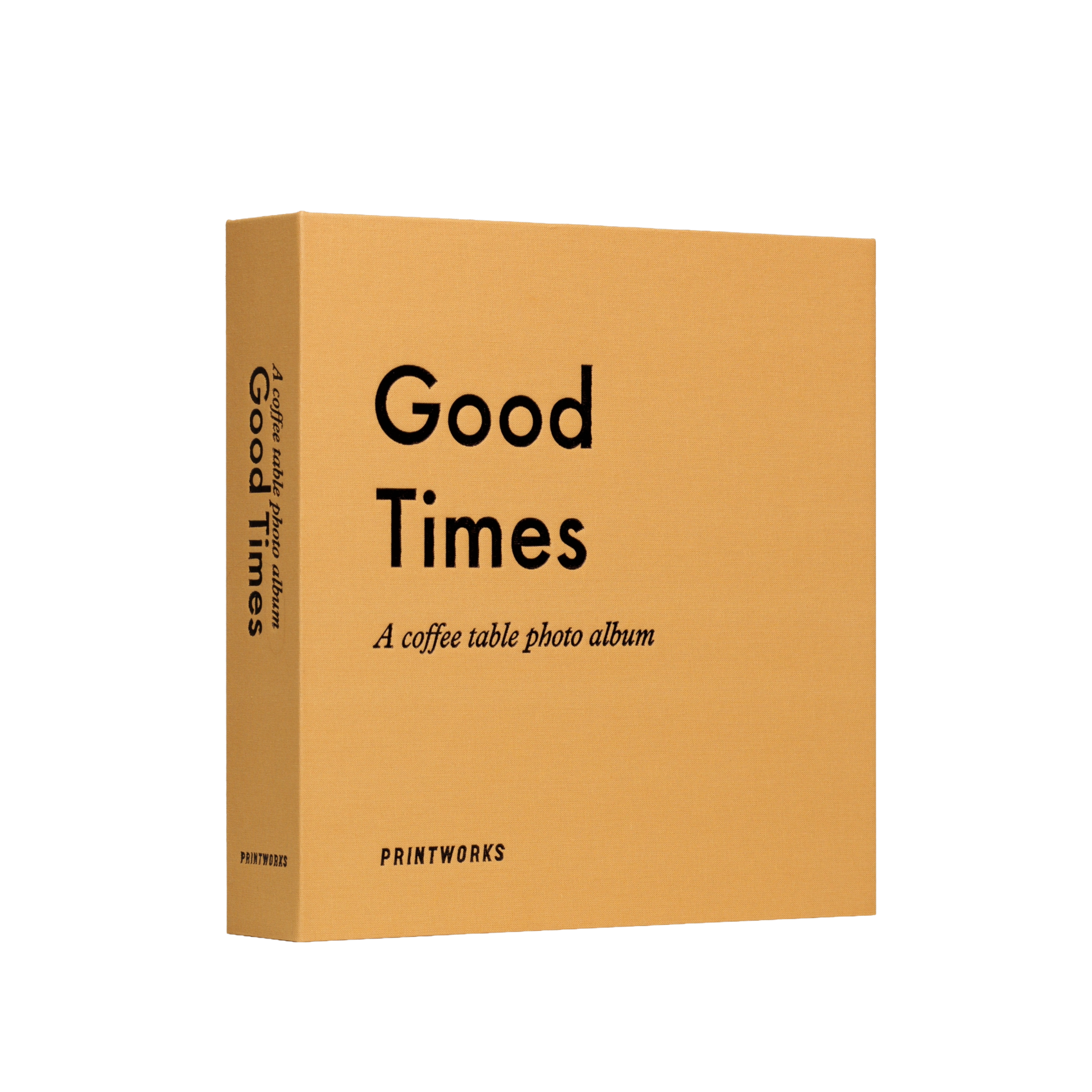 Fotoalbum GOOD TIMES geel met zwart