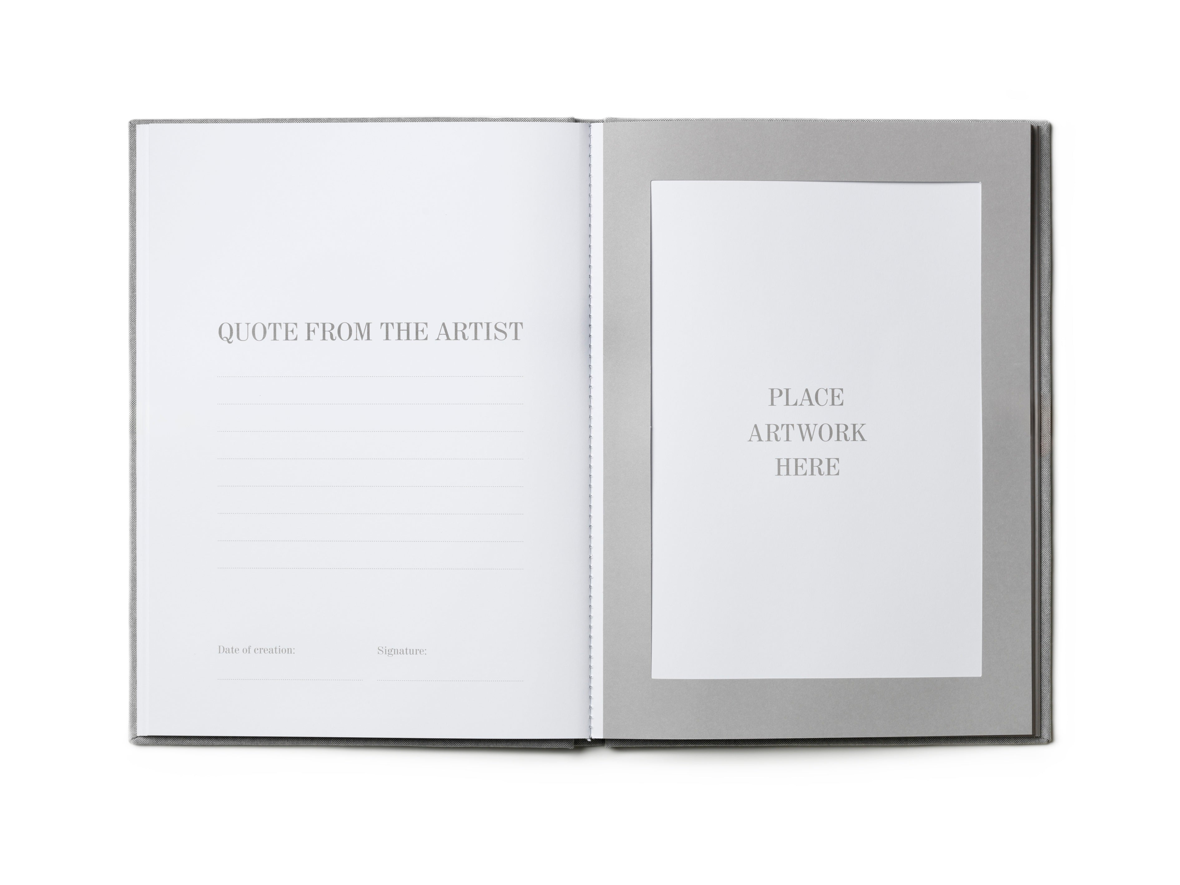 Album voor tekeningen GREAT ART grijs met zwart