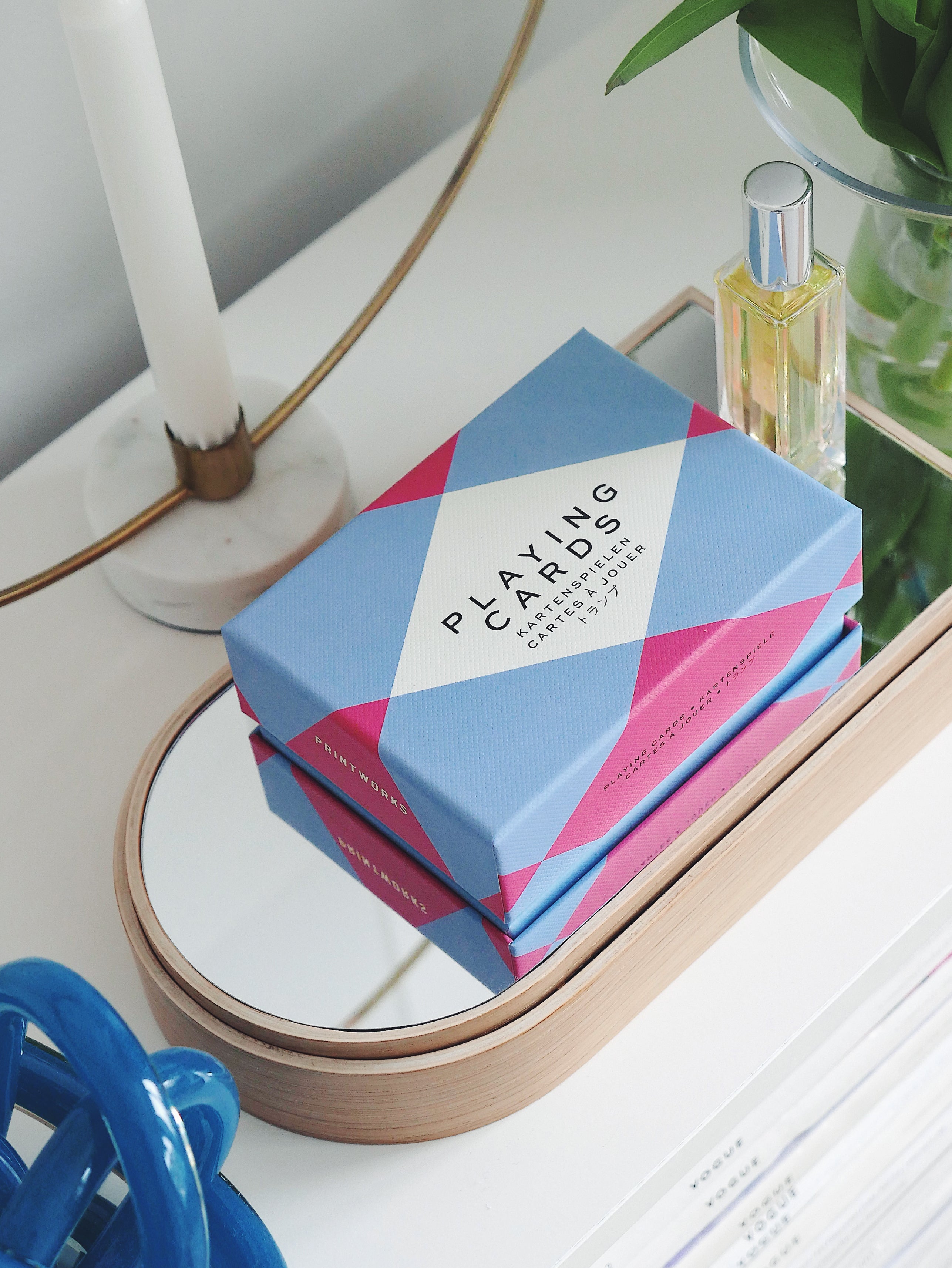 Playing Cards Blue with Red