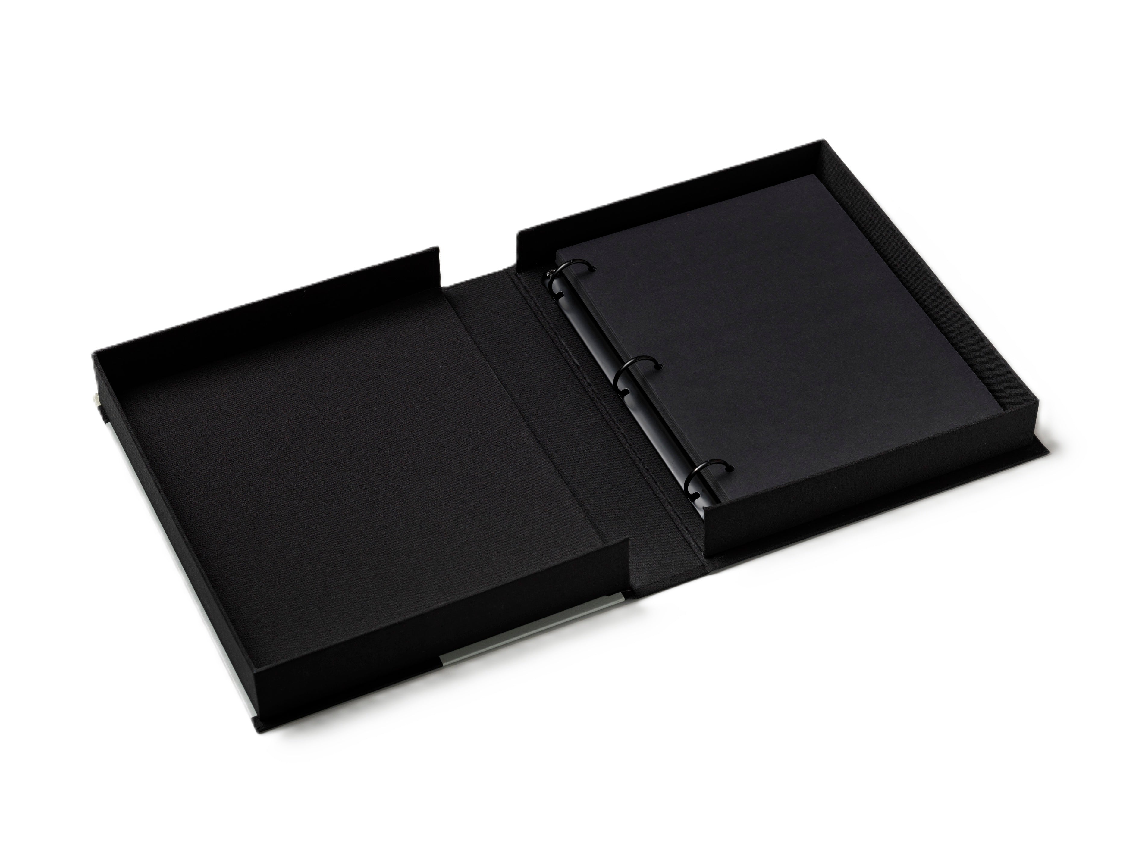 Fotoalbum IT'S ABOUT US schwarz mit Weiß und Gold