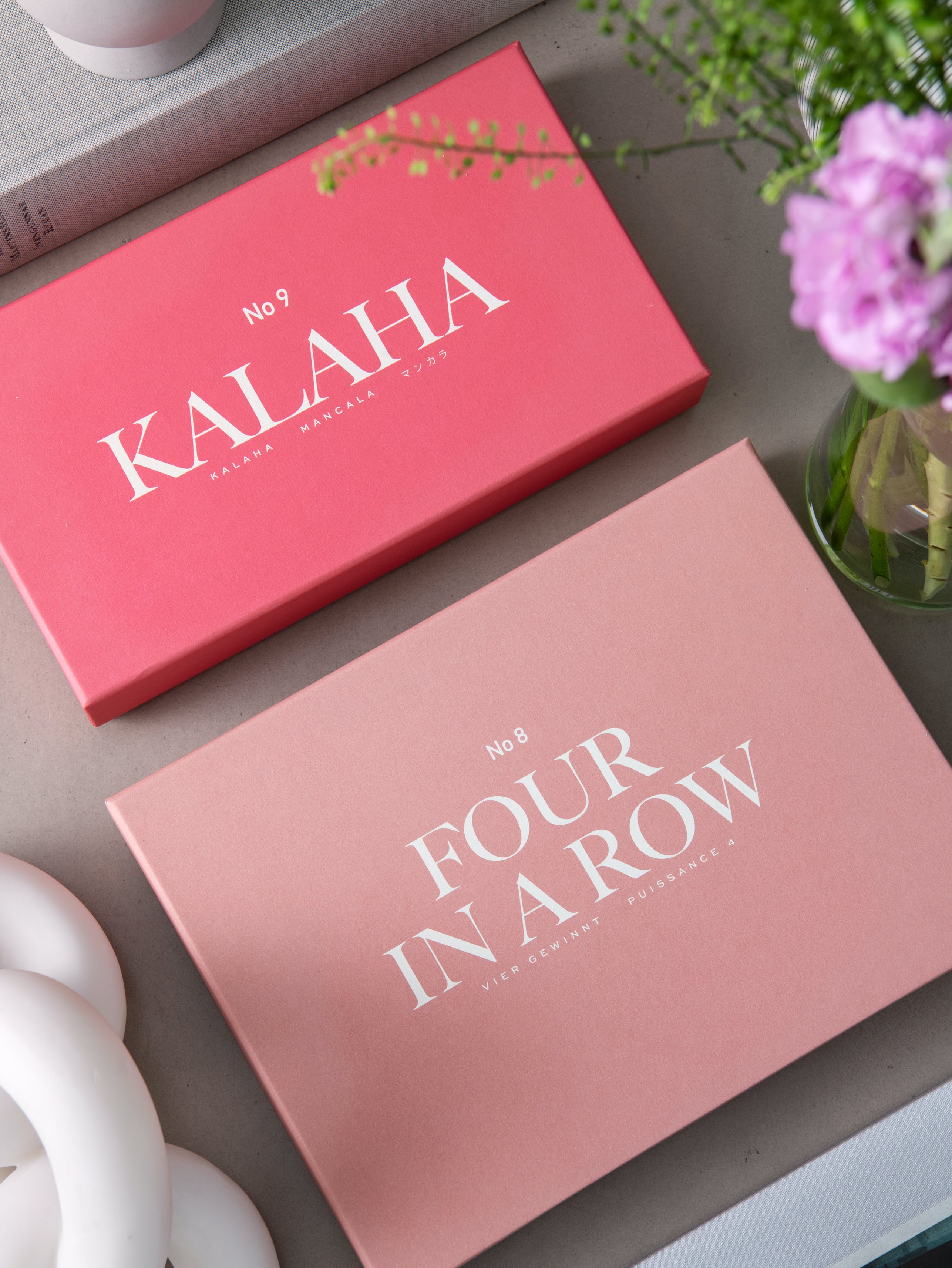Strategisch spel KALAHA roze