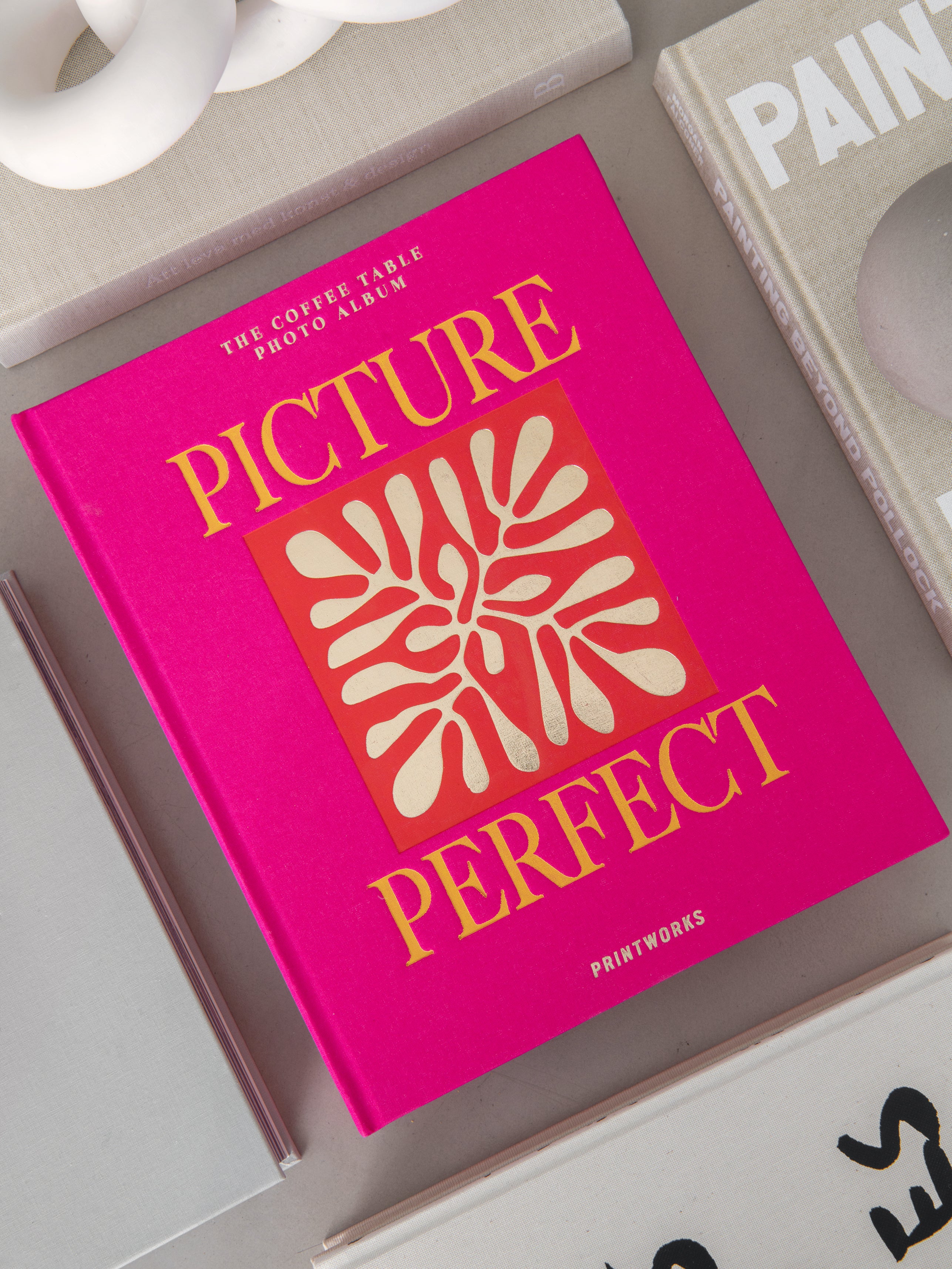Fotoalbum PICTURE PERFECT roze met goud