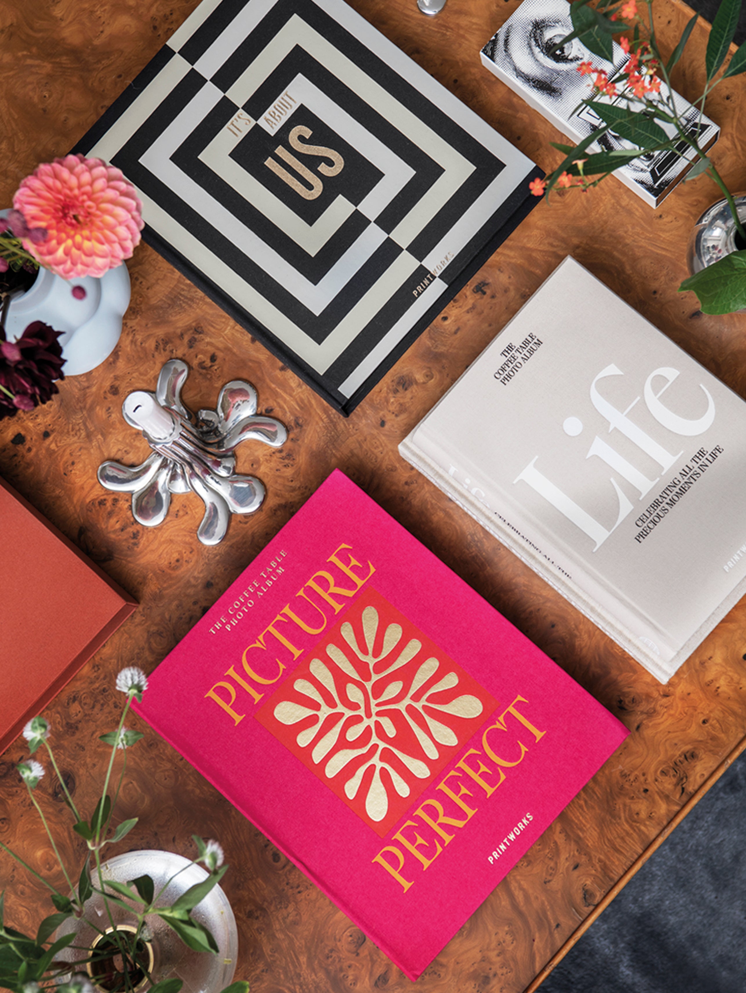 Fotoalbum PICTURE PERFECT roze met goud