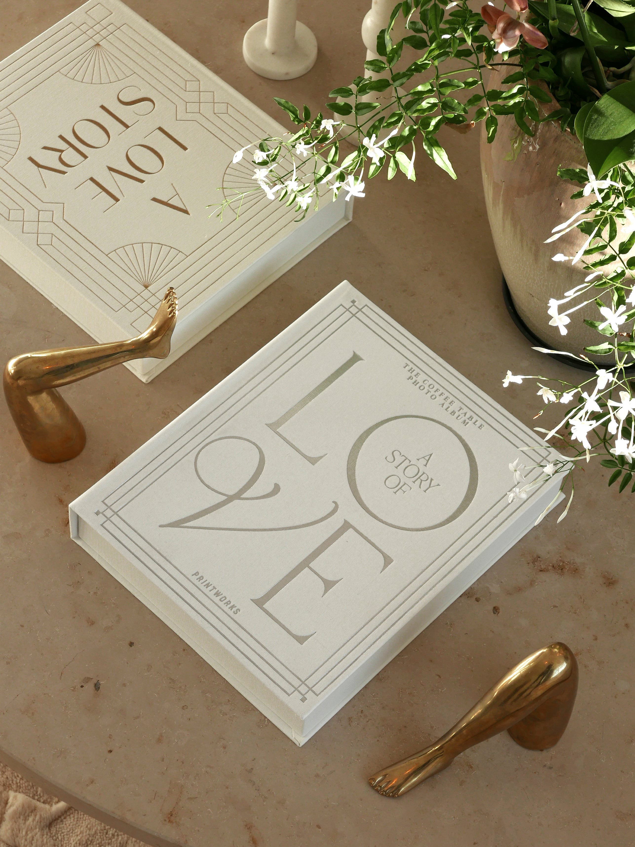 Fotoalbum A STORY OF LOVE wit met zilver