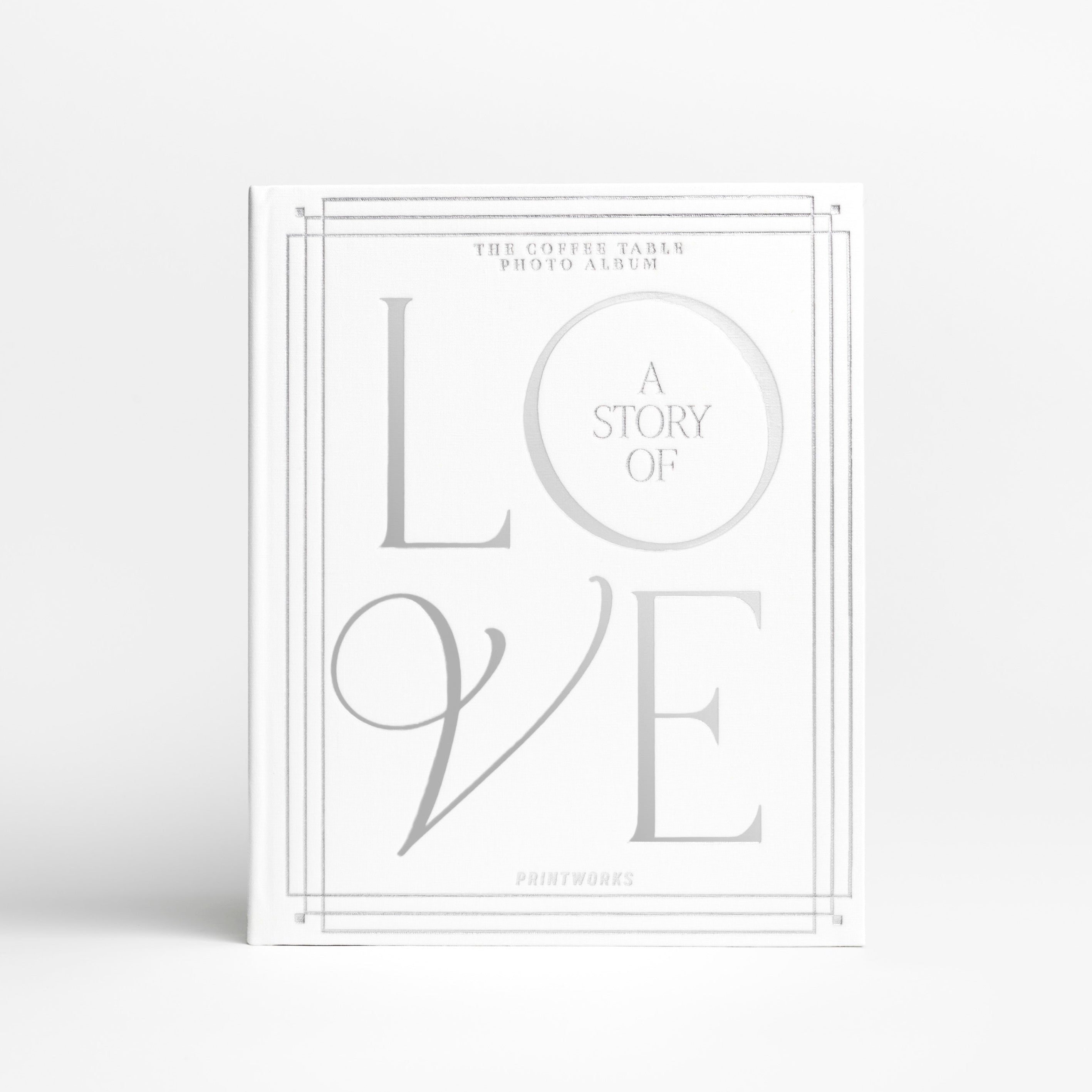 Fotoalbum A STORY OF LOVE wit met zilver