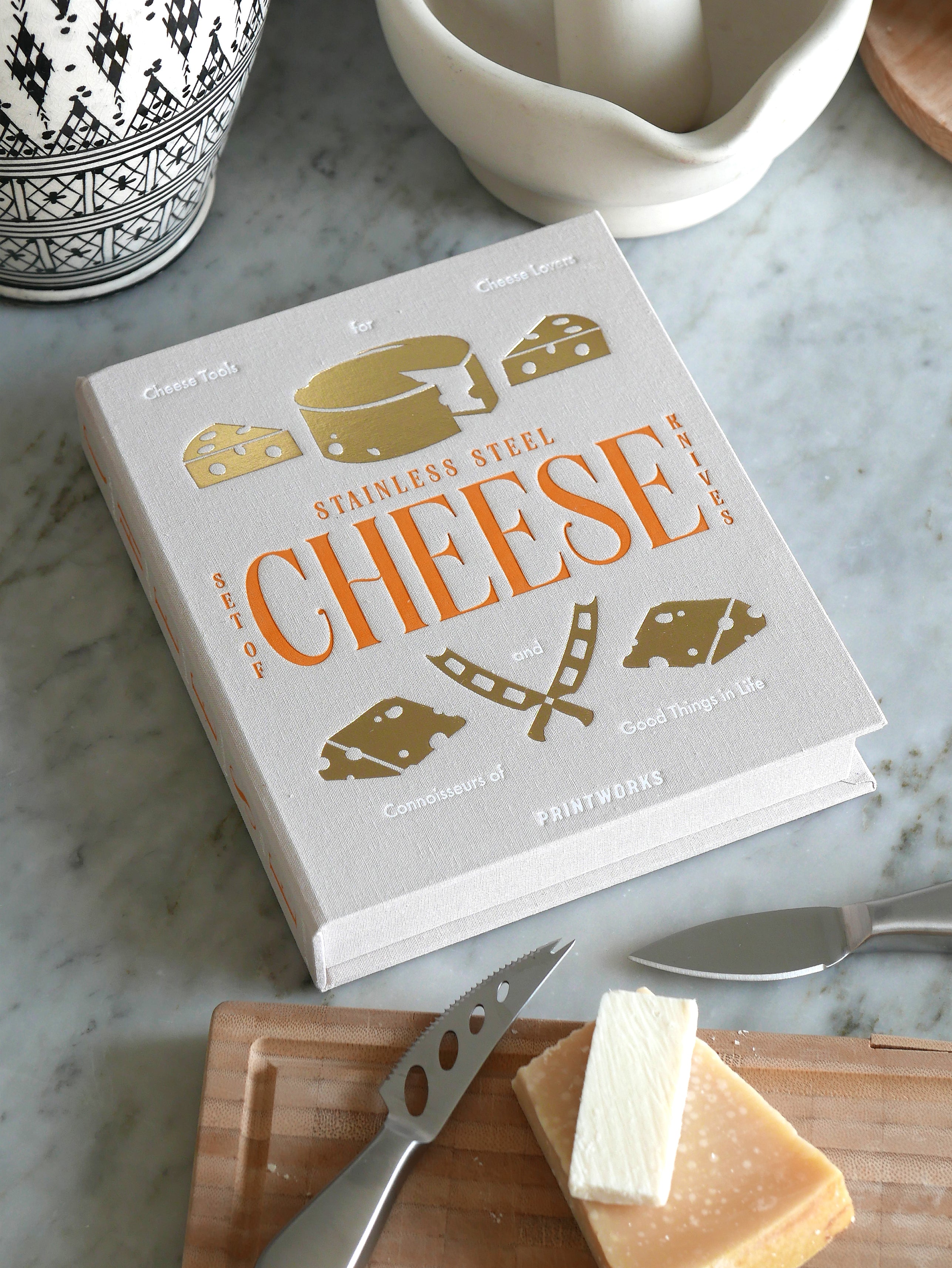 CHEESE TOOLS Cheese Board Set Beige