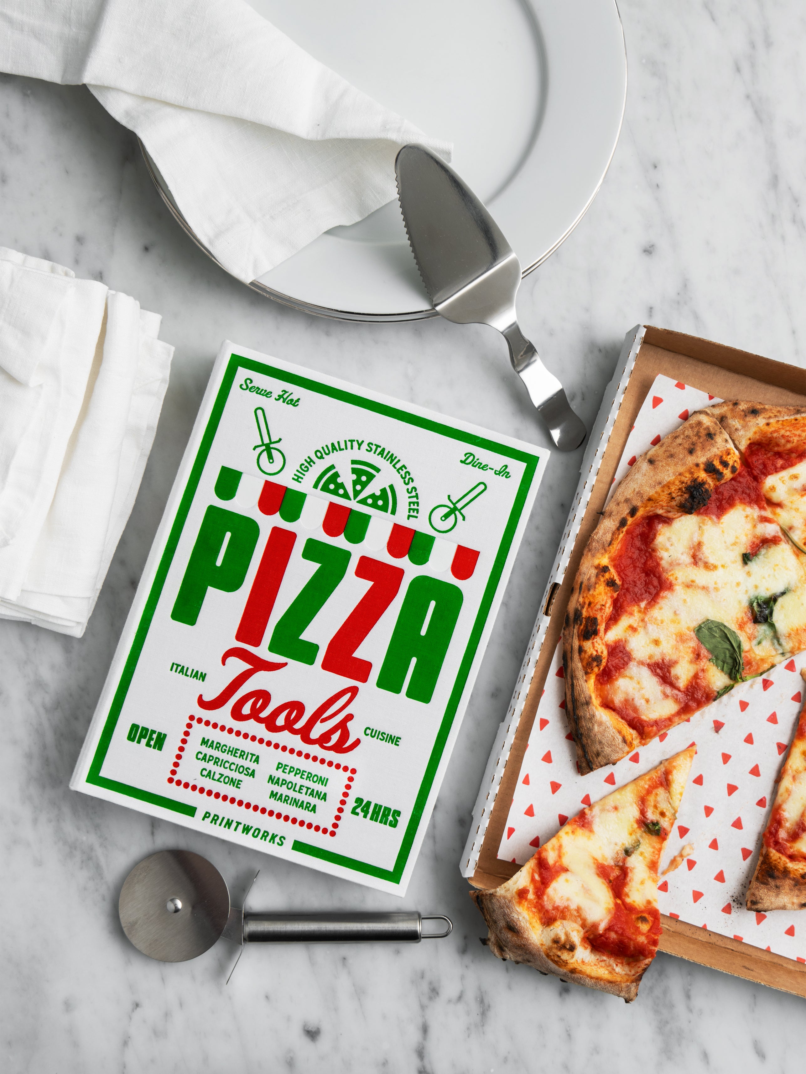 Pizzaset PIZZA TOOLS wit