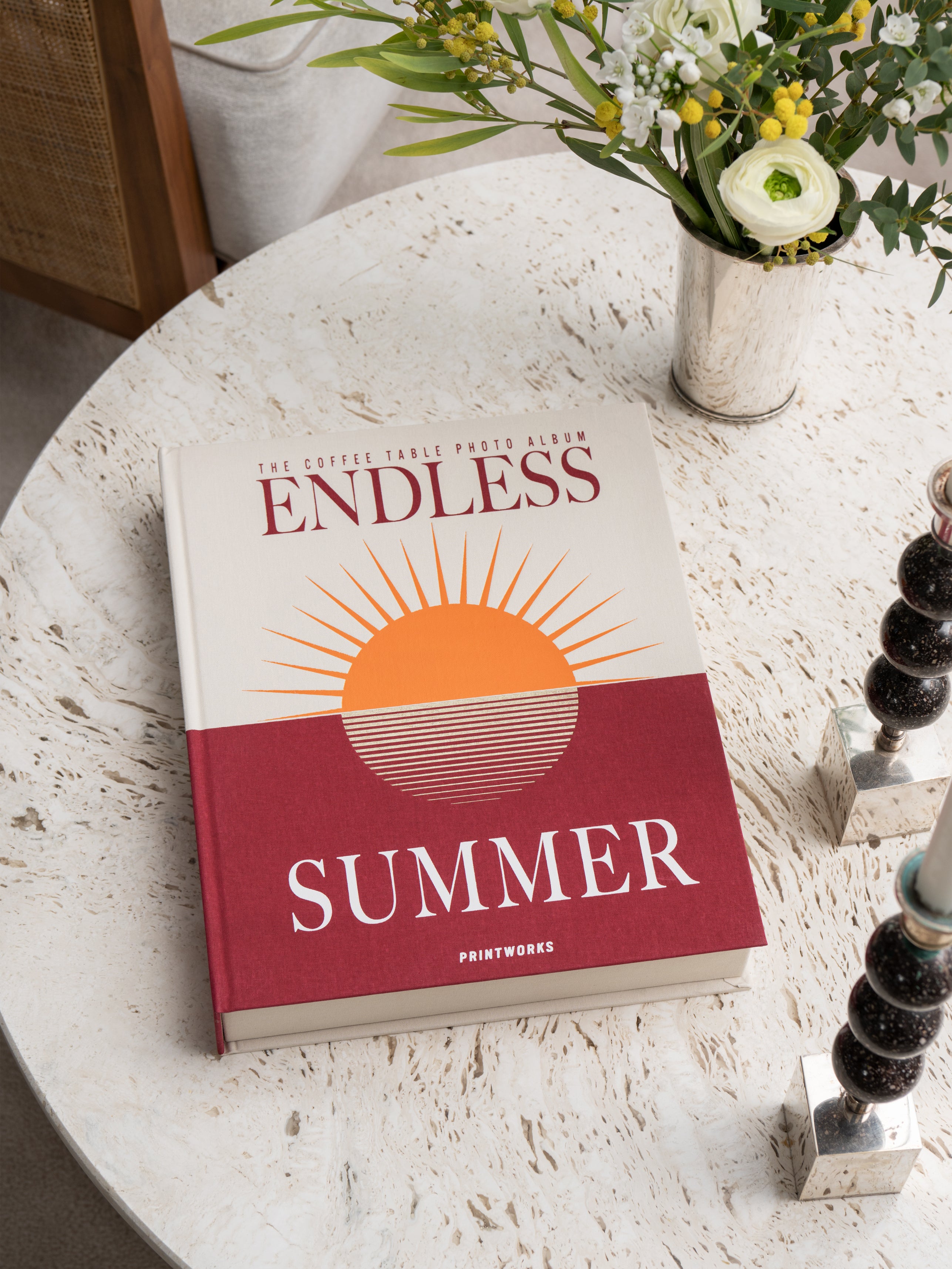 Fotoalbum ENDLESS SUMMER bordeaux met beige